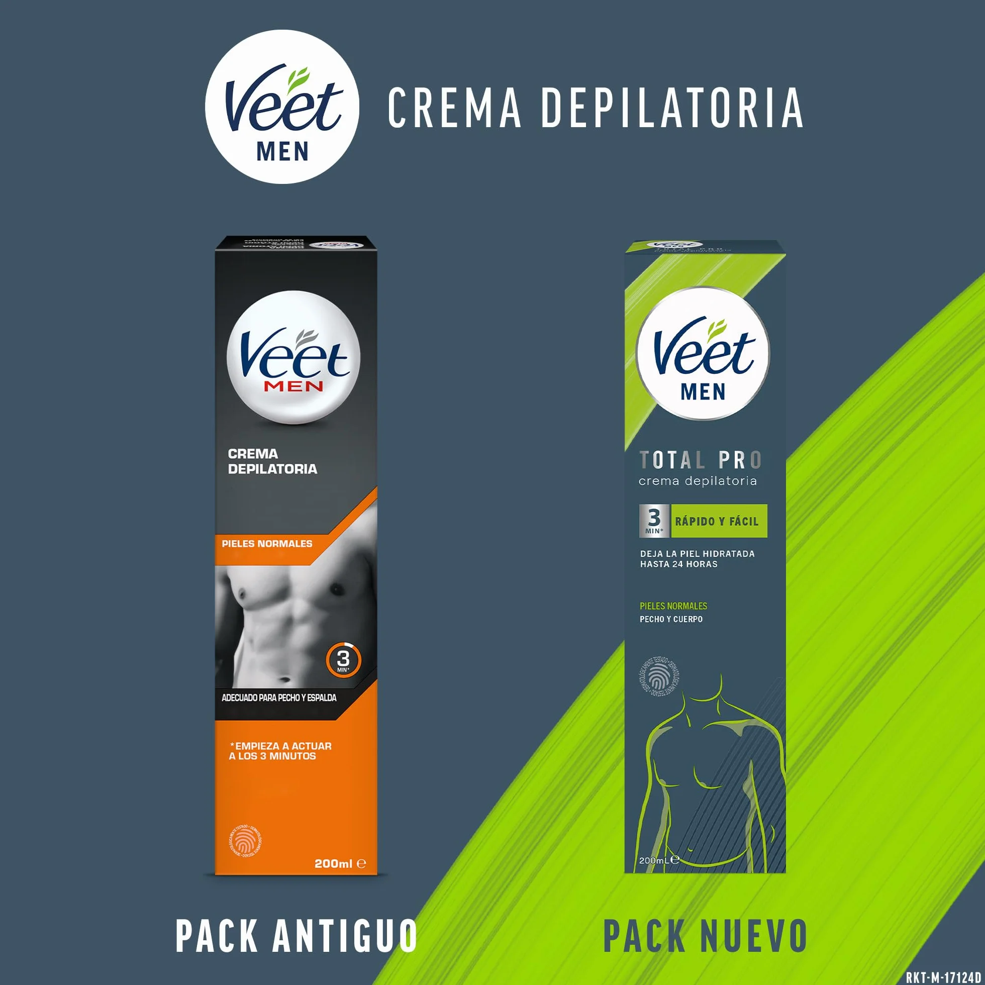 Veet Crema Depilatoria Masculina Cuerpo Piel Normal 200ml