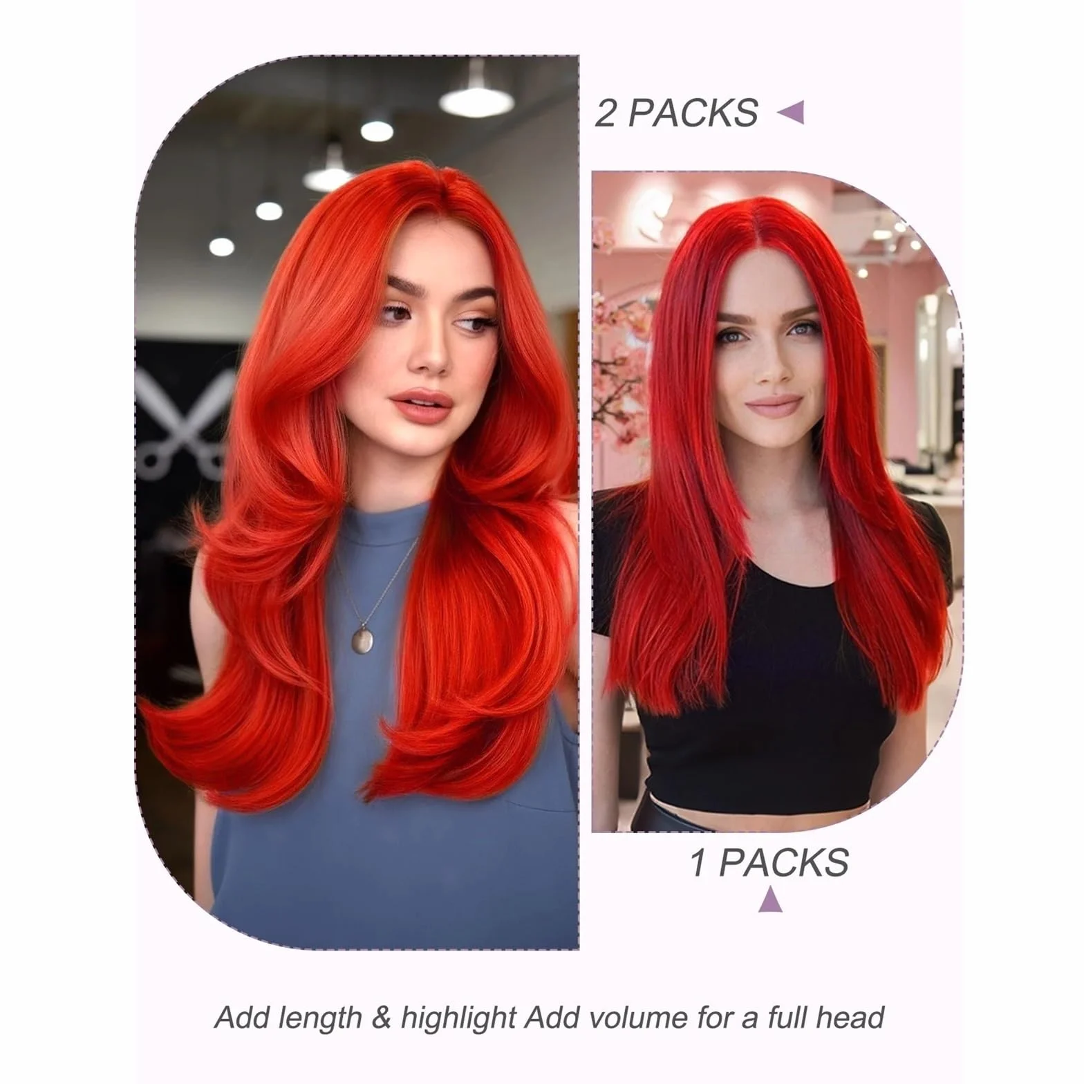 Mujeres Extensiones de cabello con cinta 20 piezas, humano liso for mujeres, agrega longitud y volumen al Extensiones de pelo