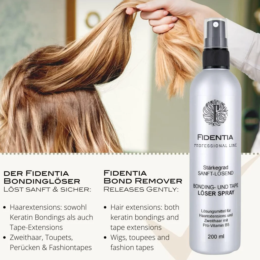 Fidentia Gel líquido para uniones y cintas, disolvente para extensiones de cabello, 100 ml