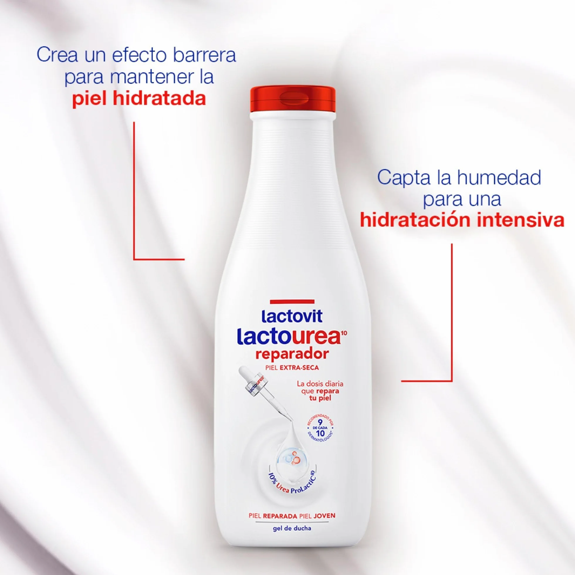 Lactovit Gel de Ducha Reparador Lactourea para Piel Muy Seca 550 ml