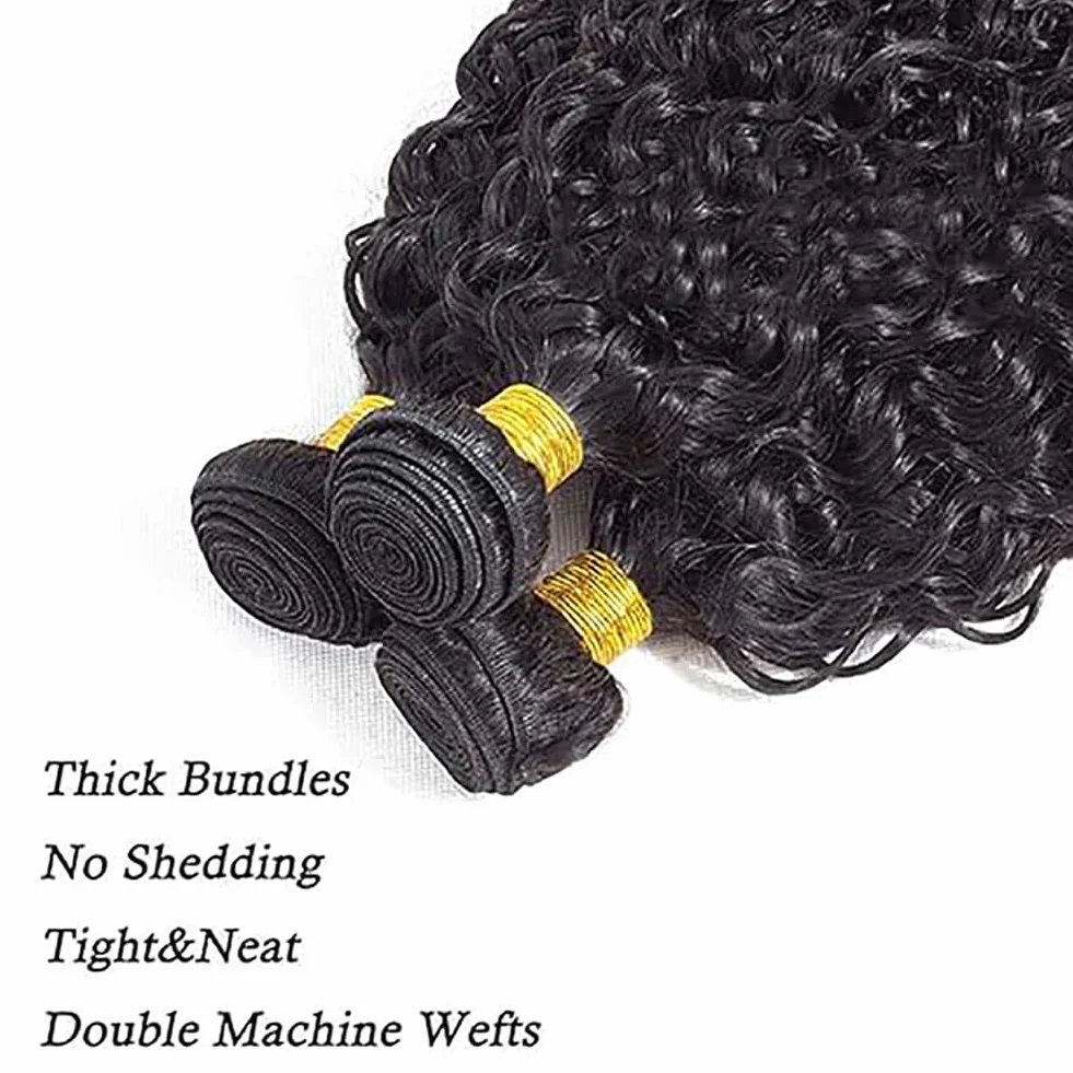 Extensiones de cabello humano ondulado, extensiones de cabello humano, extensiones de cabello humano natural negro #1B, doble trama, 50 g/pieza, 50 g, 50 g, 50 g, 50 g, 50 g, 50 g, 50 g, 50 g