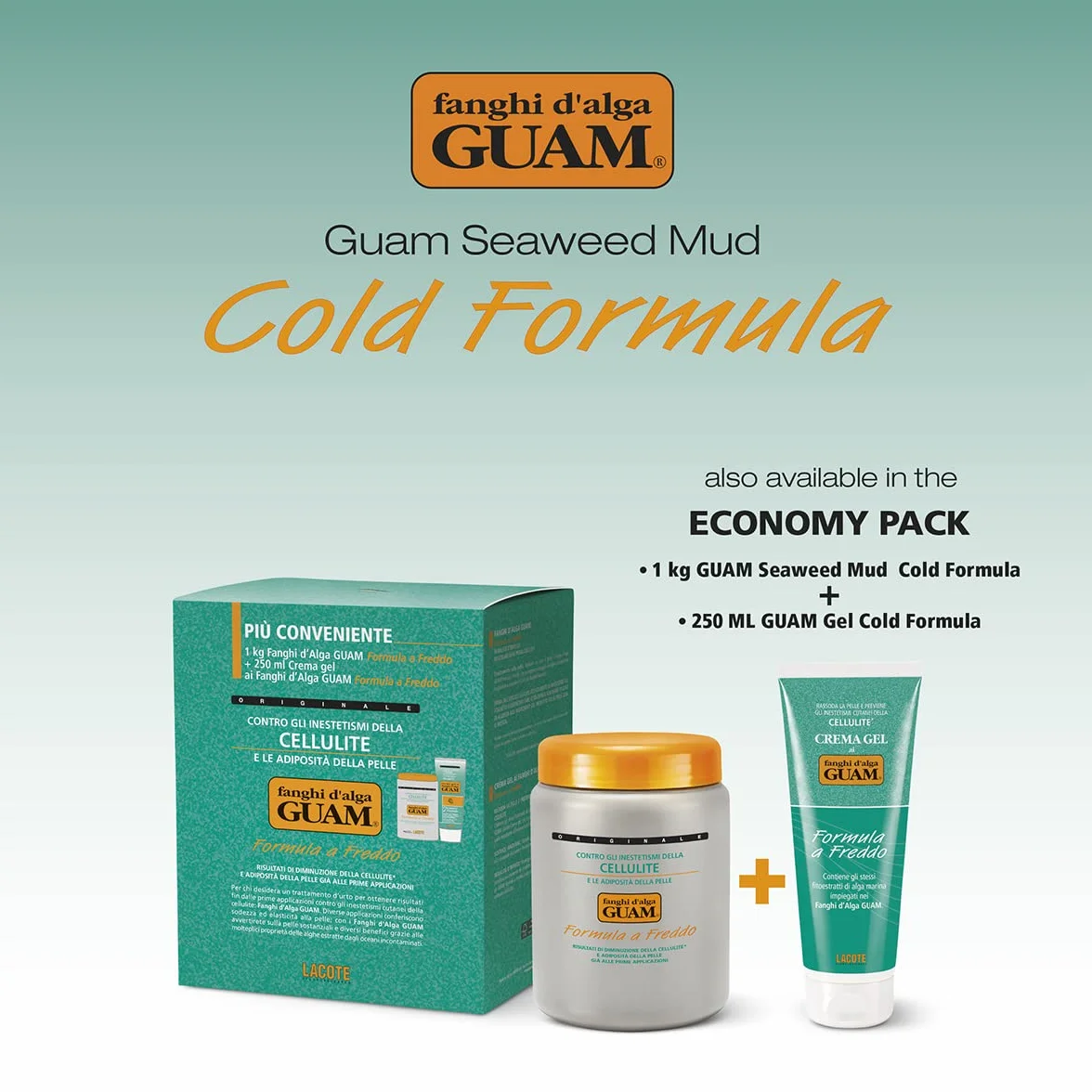 Guam Algas Marinas Barros Corporales Gel Crema 2-Piezas Set