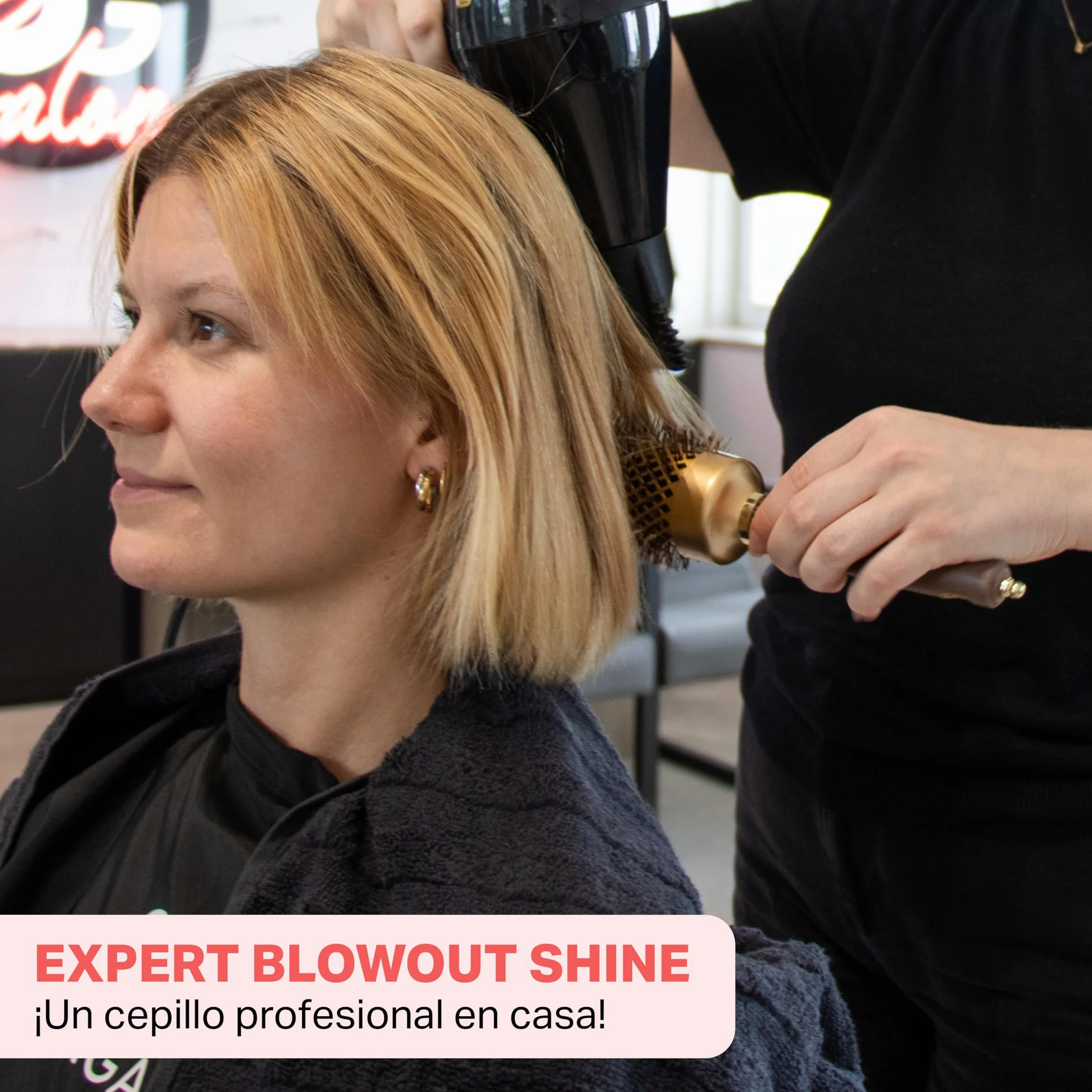 Olivia Garden Expert Blowout Shine Cepillo redondo cerámica antiestática