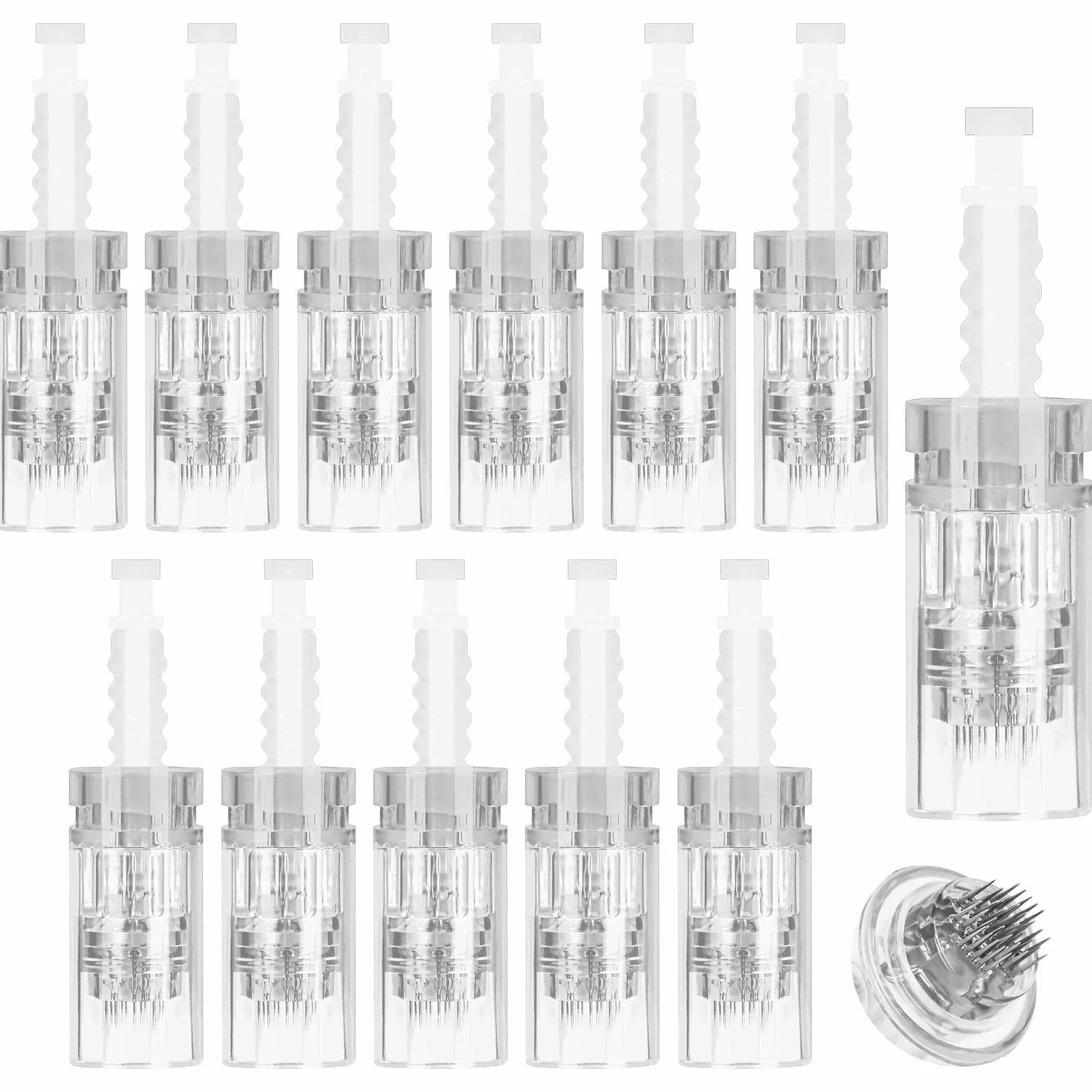 LOPHE Agujas Dermapen 36 Puntas, 12pcs Repuesto para Microneedling Pen