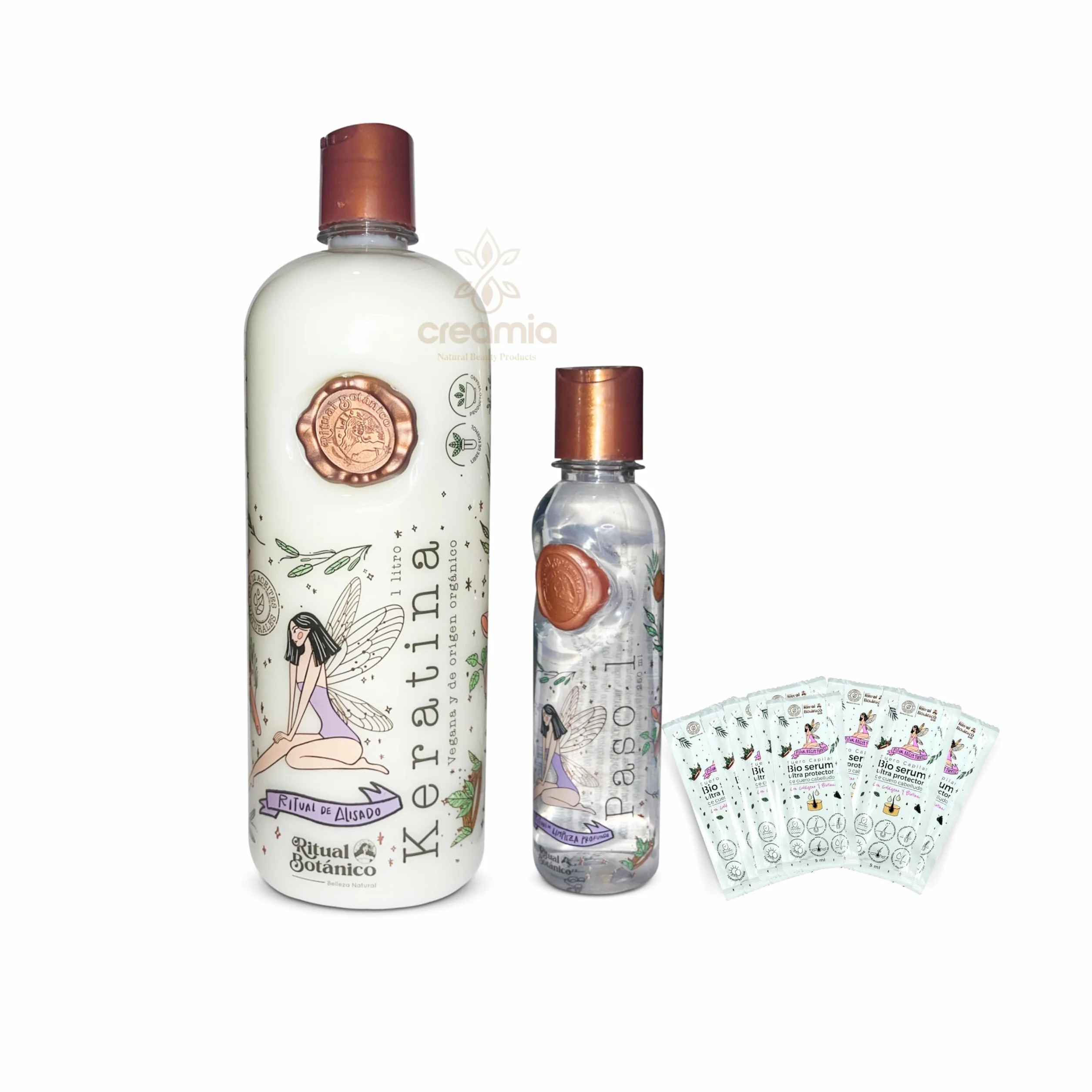 Ritual Botánico Queratina orgánica 1 litro alisador pelo orgánico queratina natural formato grande 1,2 l