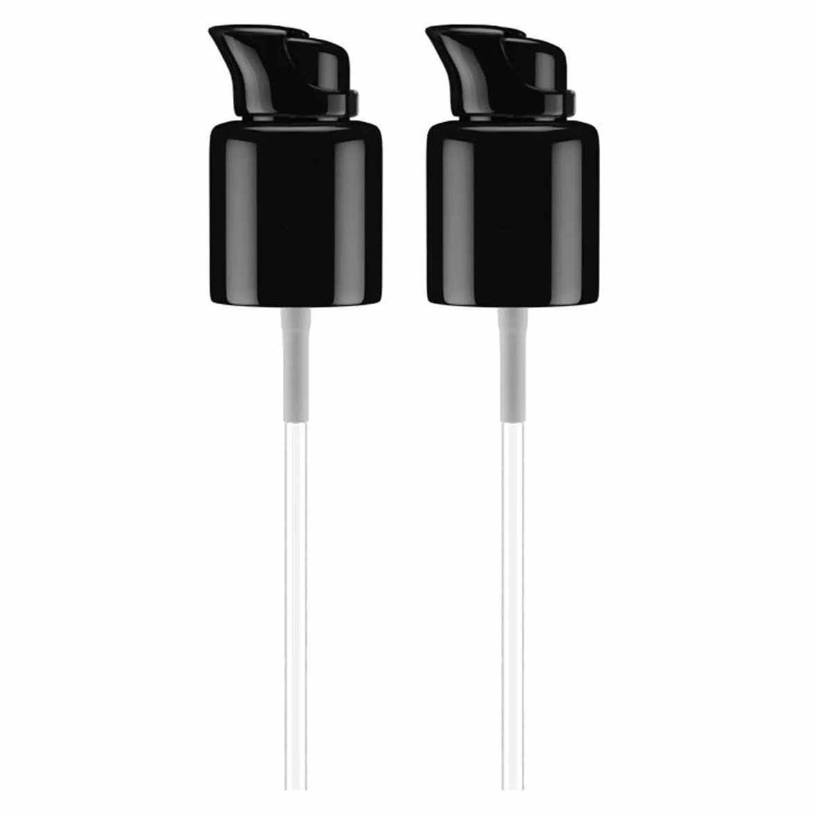 2 Bombas dispensadoras de Base líquida de Repuesto para Botellas de Doble Uso, Color Negro