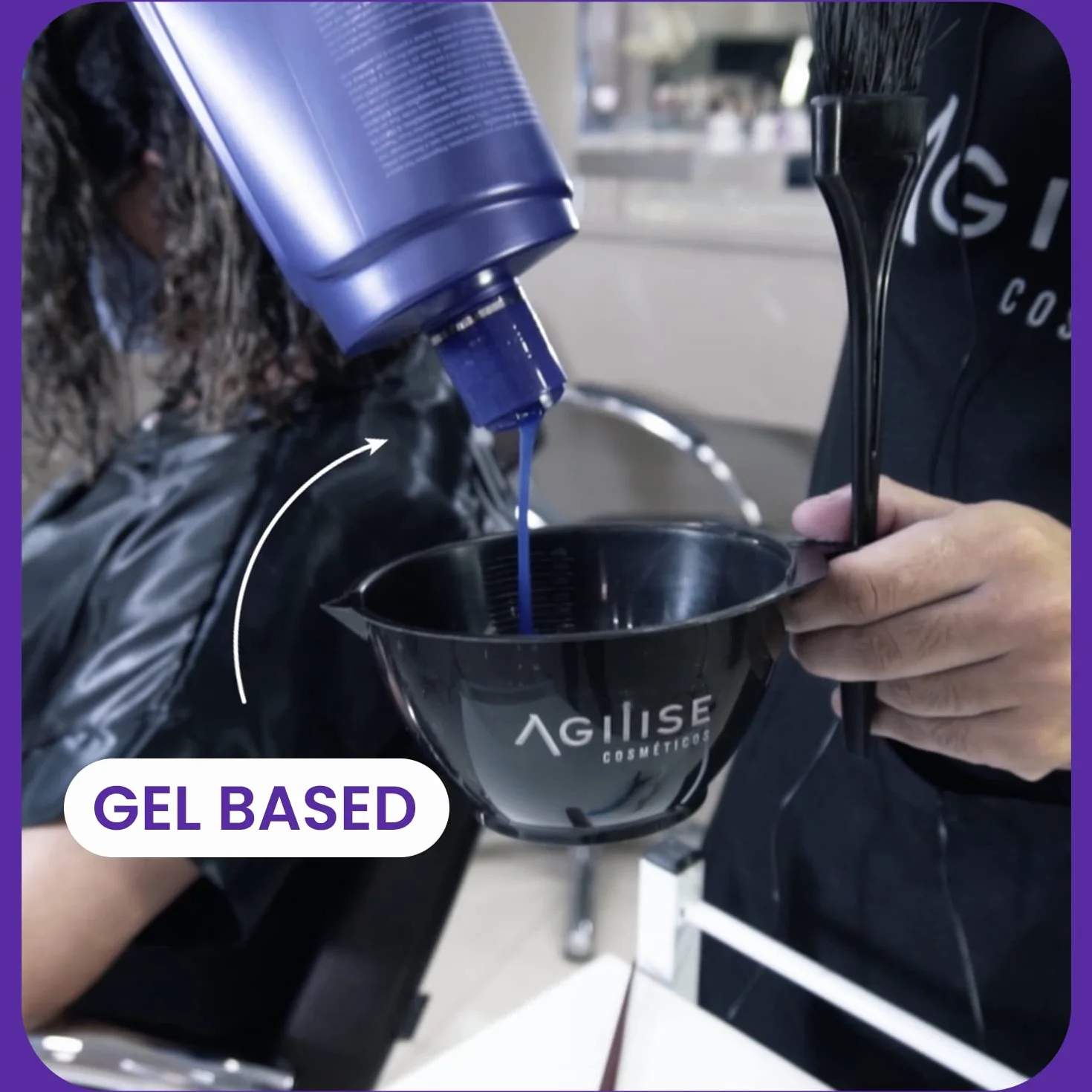 Agilise Unika Blue Gel Hair Straightening Anti-Yellow For Blond Hair 1000ml
