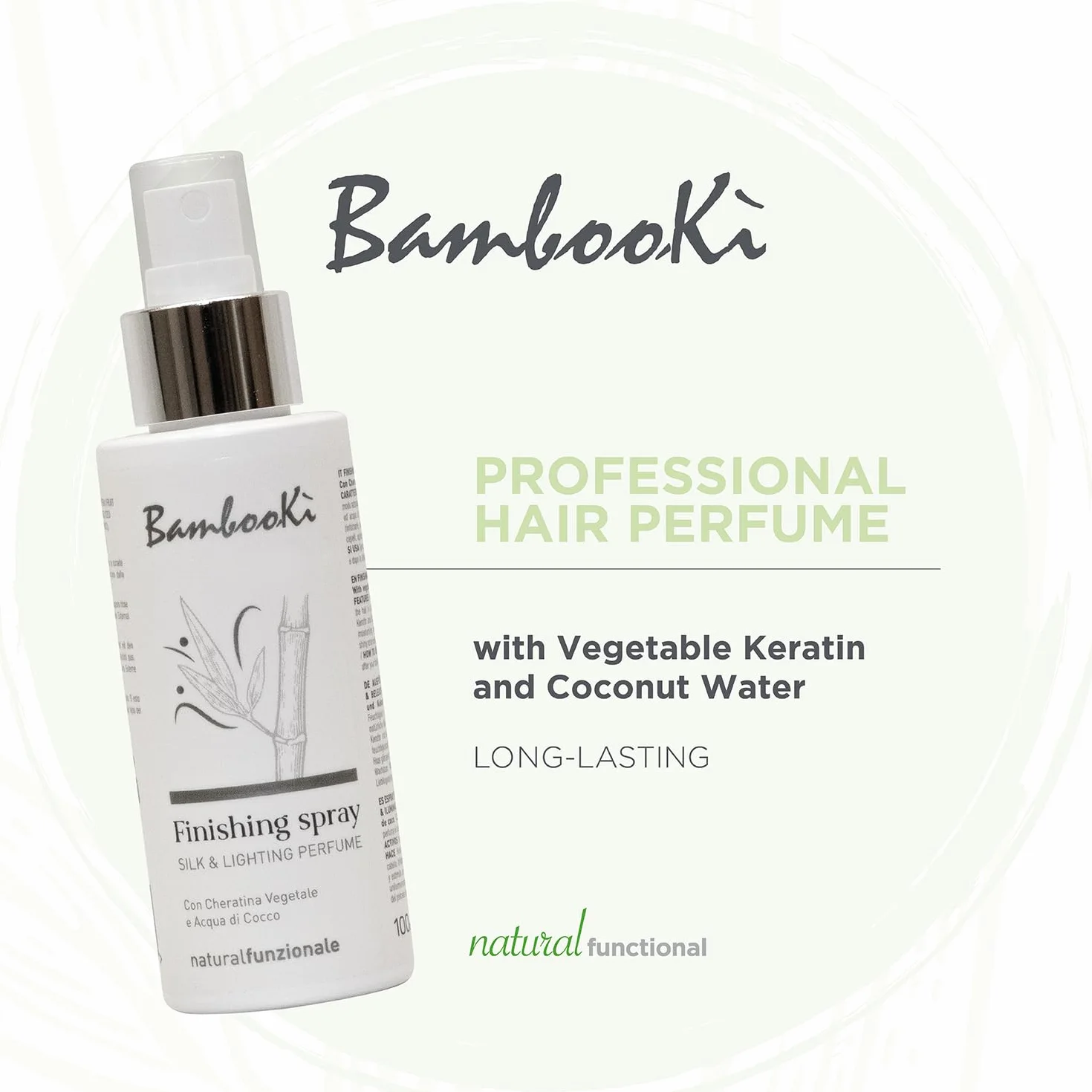 Perfume Capilar Silk & Lighting Bambookì 100ml con Queratina Vegetal y Aqua de Coco para Mujer
