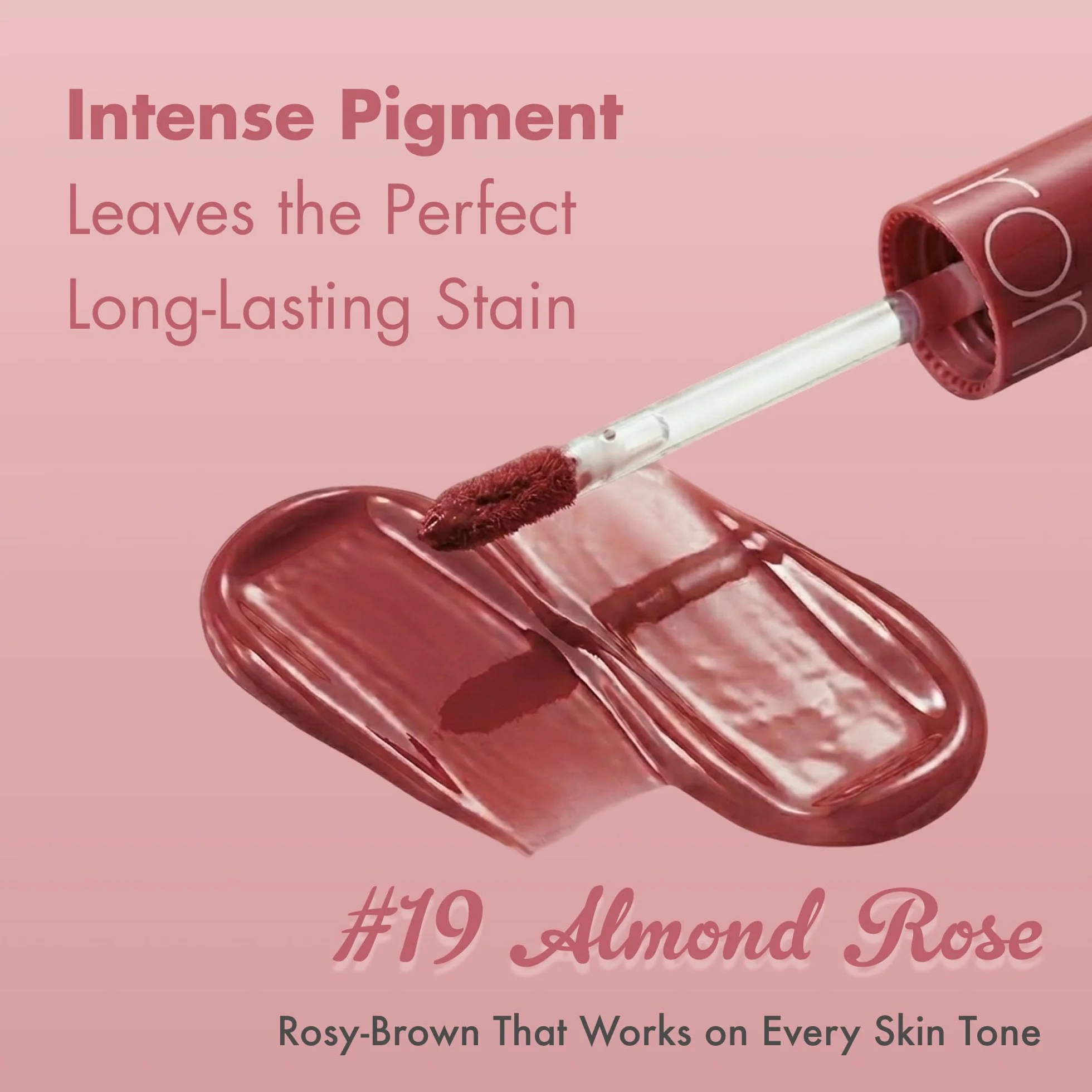 romand Jugoso Tinte permanente 0.2 fl oz Color de labios 19 ALMOND ROSE