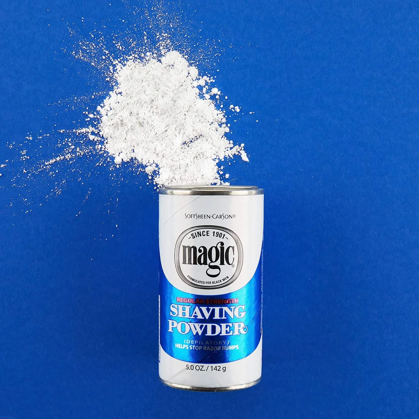 SoftSheen Carson Magic Regular Strength Shaving Powder Blue 5Oz/142G