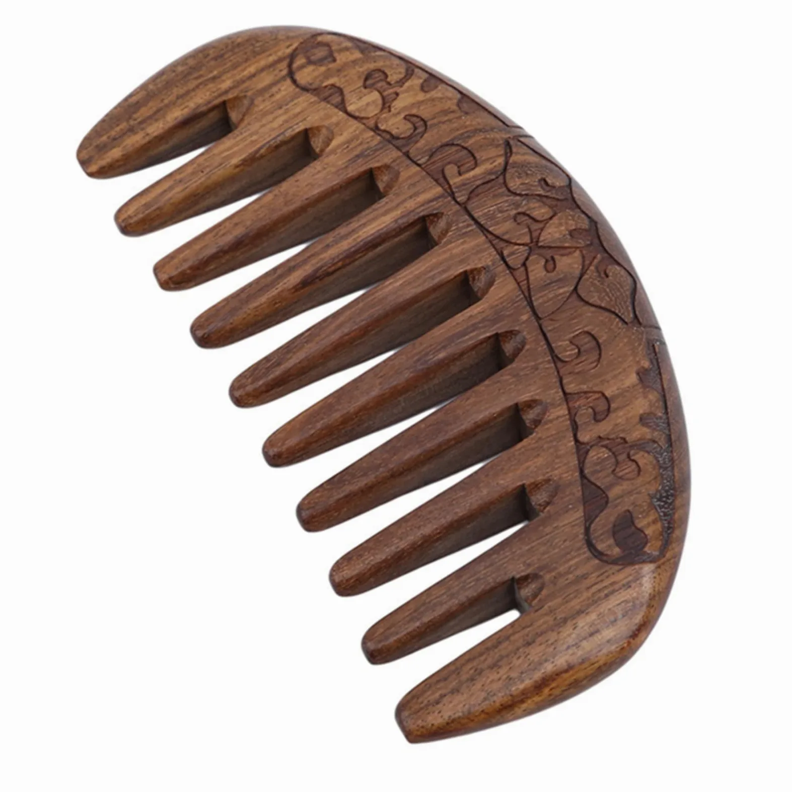 MRKU Peines para el Cabello Peines de Bolsillo de Madera Peines de Dientes Anchos Peines para Barba Herramientas para peinar el Cabello Peines delicados Cepillo para el Cabello