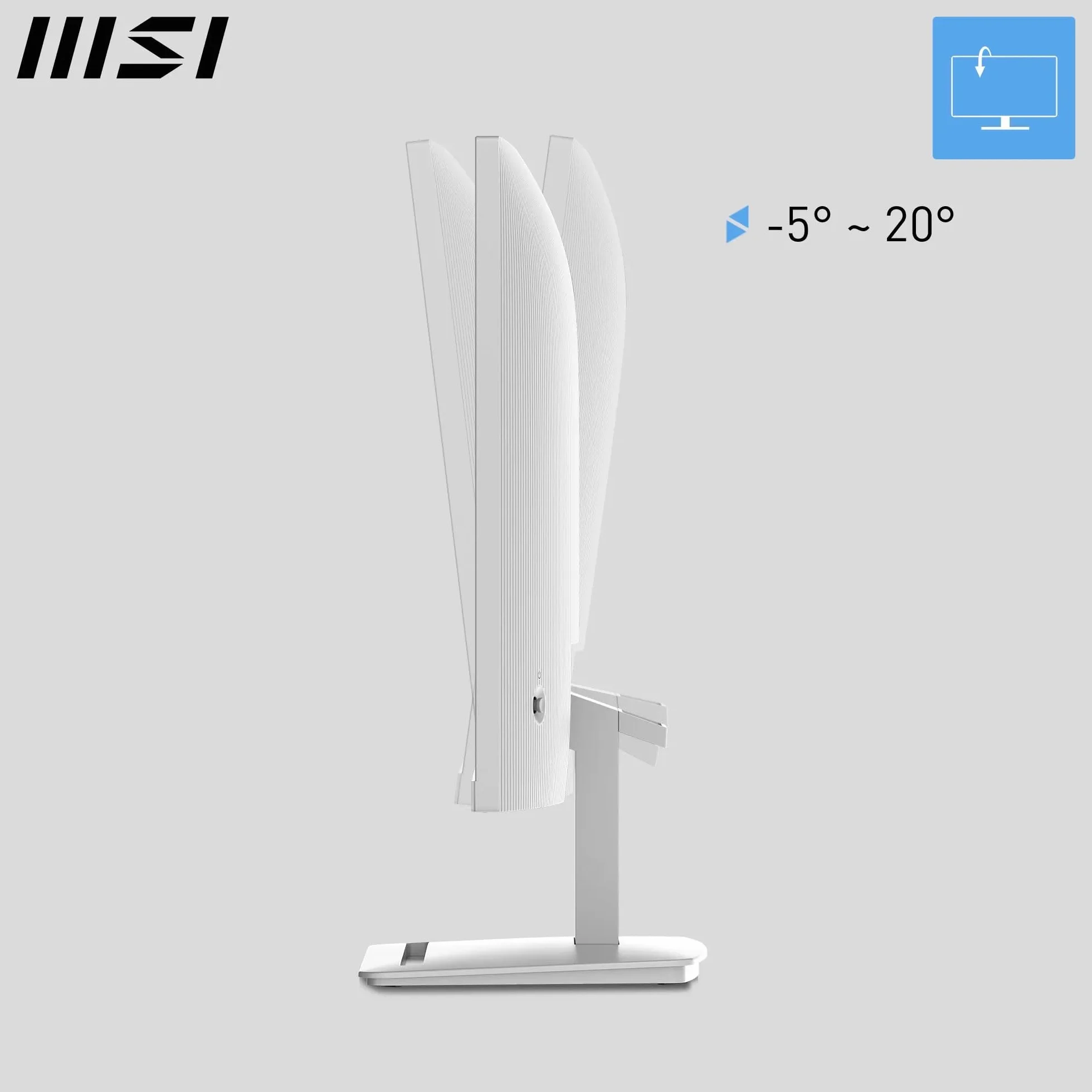 MSI Pro MP273WA Monitor 27" FHD 1920x1080 IPS 144Hz 1ms HDR Adaptive Sync Eye Care HDMI 2.0 DP 1.2a VESA Blanco