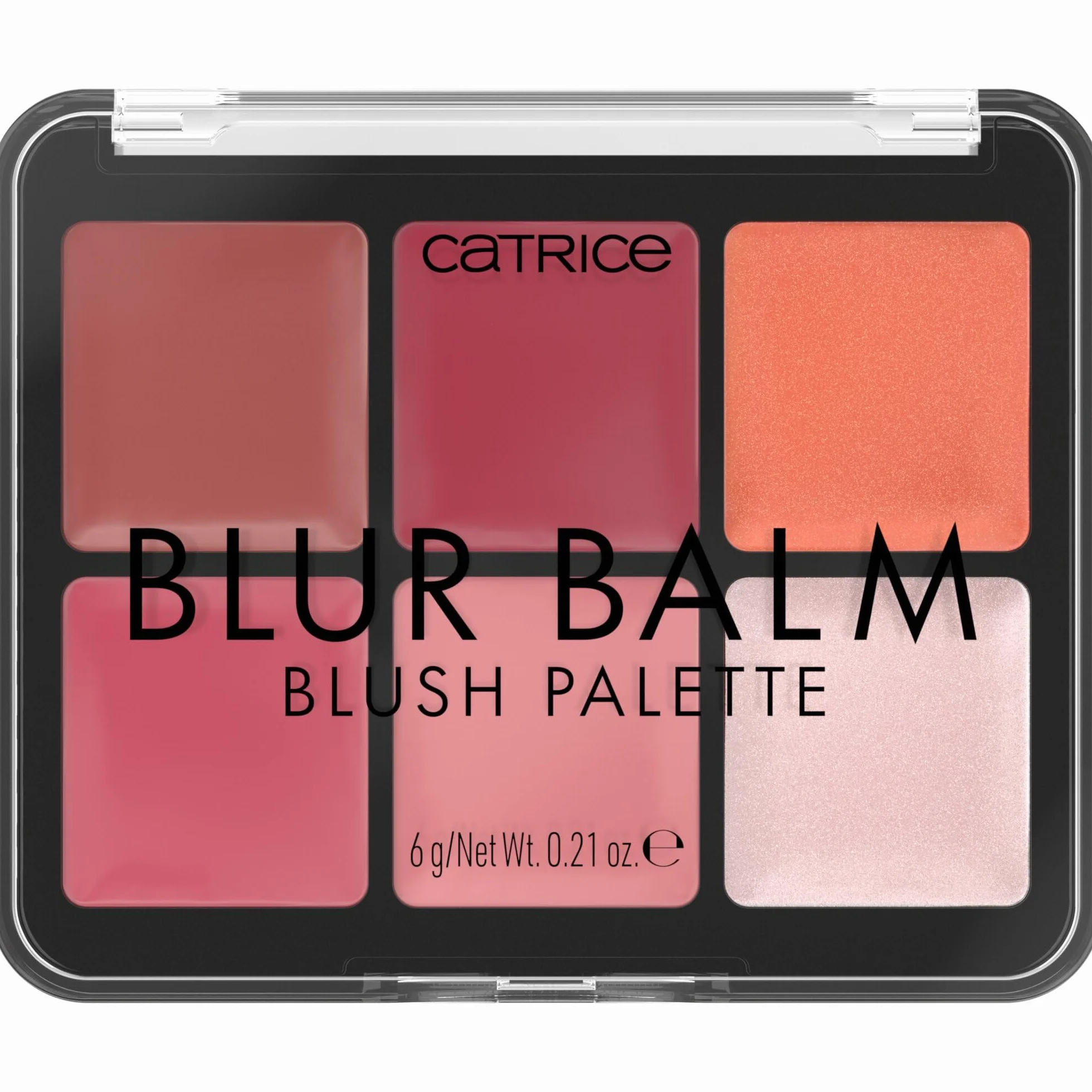 Catrice Blur Balm Blush Palette 6g Paleta de coloretes pigmentada natural luminosa