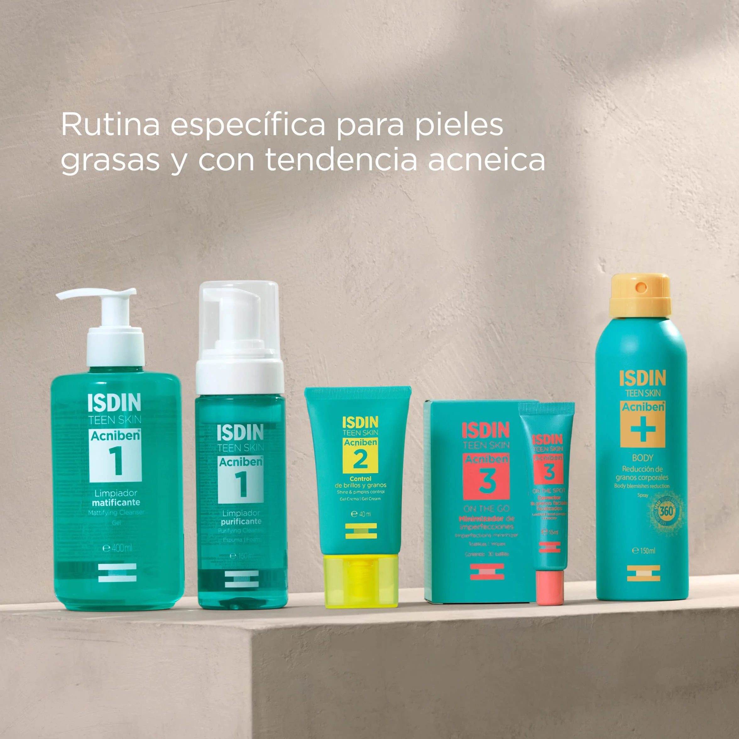 ISDIN Acniben Body Spray Corporal Granos, Sin fragancia, Blanco