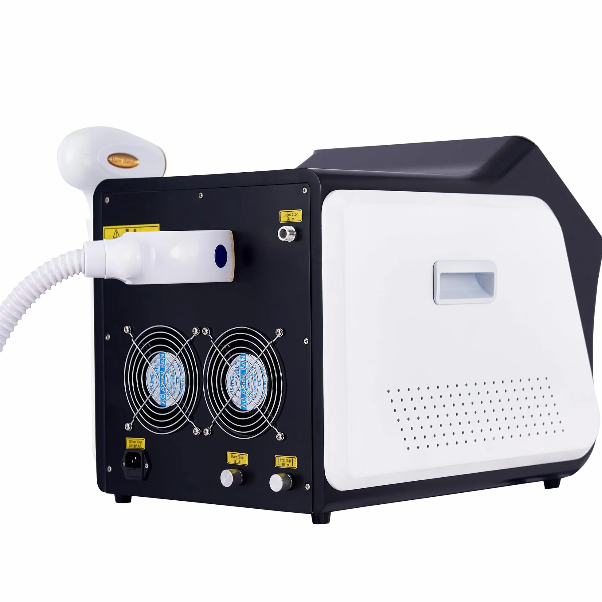 Depilación láser de diodo de 808 nm con 3 longitudes de onda | Piel suave, apto para rostro y cuerpo, 3 piezas de mano intercambiables, ideal para el hogar y salones de belleza