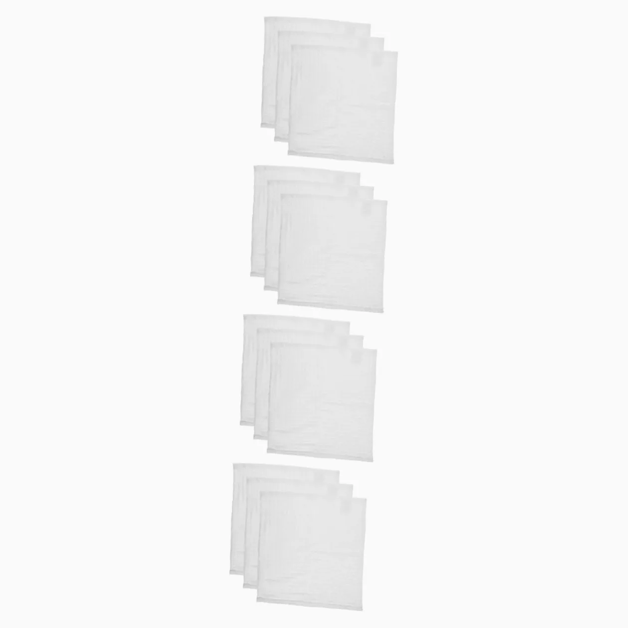 12piezas Toallas De Algodón Absorbentes para Rostro De Paños Faciales Cuadrados Desmaquillado y Limpieza Diaria