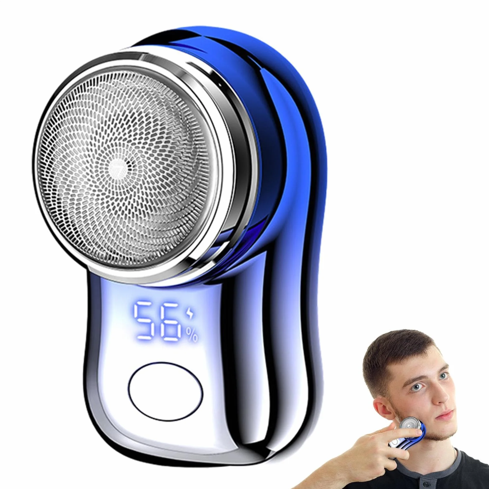Razor Portátil - Raszor Eléctrica Portátil - Control De Tocador De Formato De Viaje | De Higiene Masculina Con Mini Hombres De Afeitar Eléctricos De Alta Potencia, Mini Storm Raazor Para Hombres