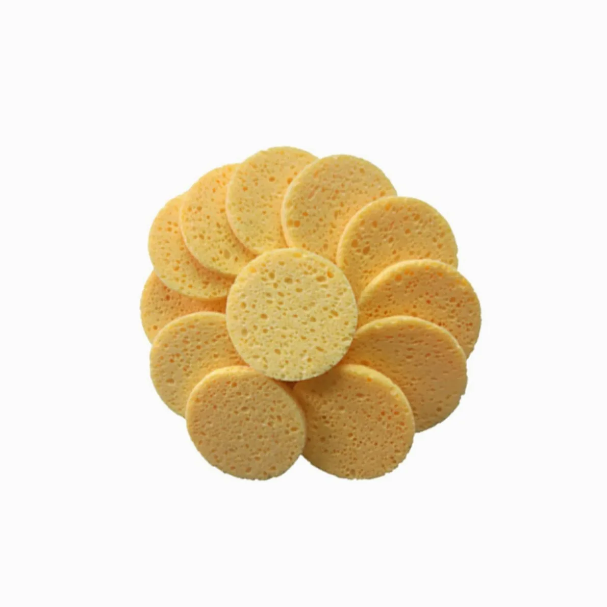FRCOLOR 60 esponjas de limpieza facial, esponja de eliminación de maquillaje, esponja removedora de maquillaje, toallitas de maquillaje reutilizables, almohadillas removedoras de maquillaje,