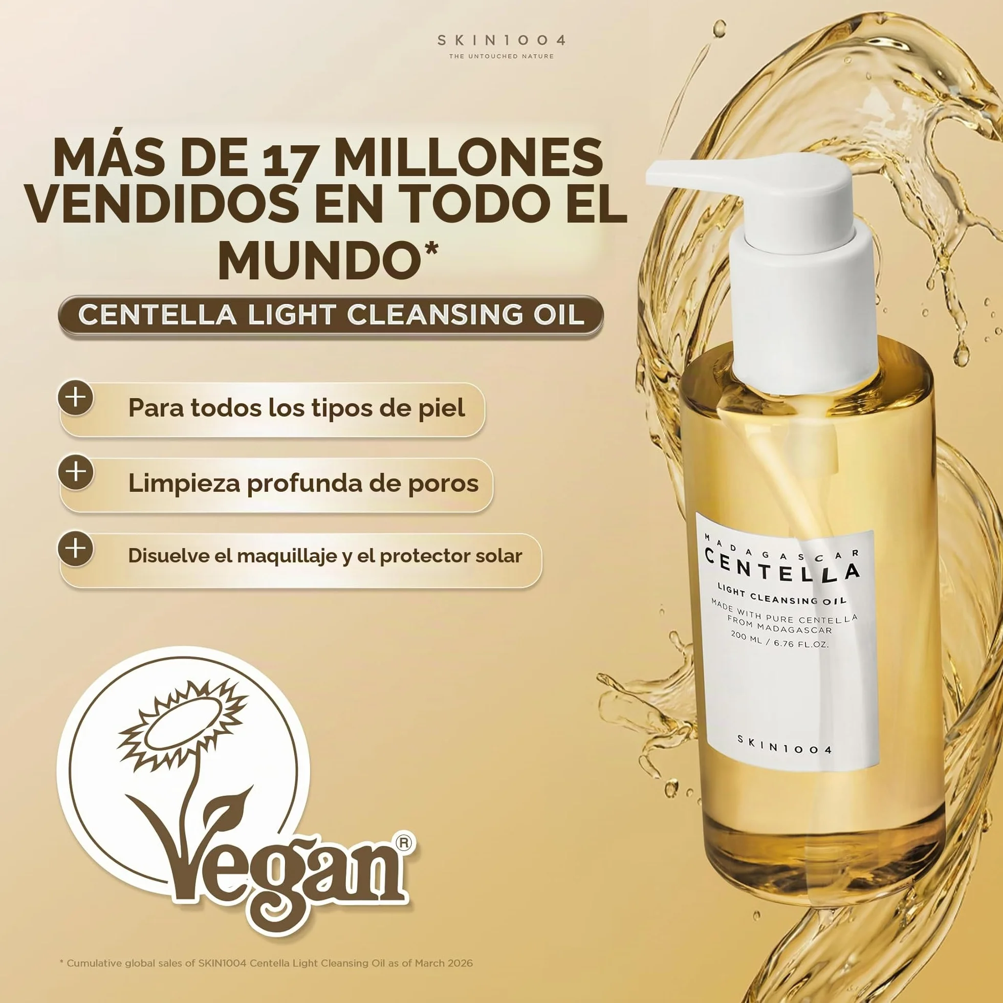 SKIN1004 Centella Aceite limpiador ligero 200 ml