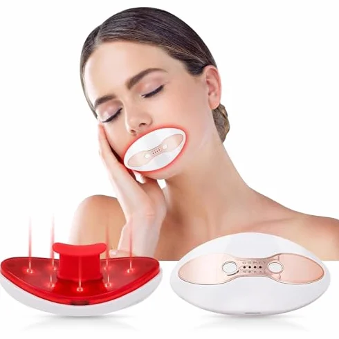 Dispositivo para labios recargable por USB, calentamiento 35-50°C, 4 niveles, suaviza arrugas