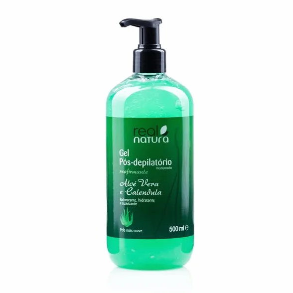 Real Natura Gel Pós Depilatório Aloé Vera + Calêndula 500ml