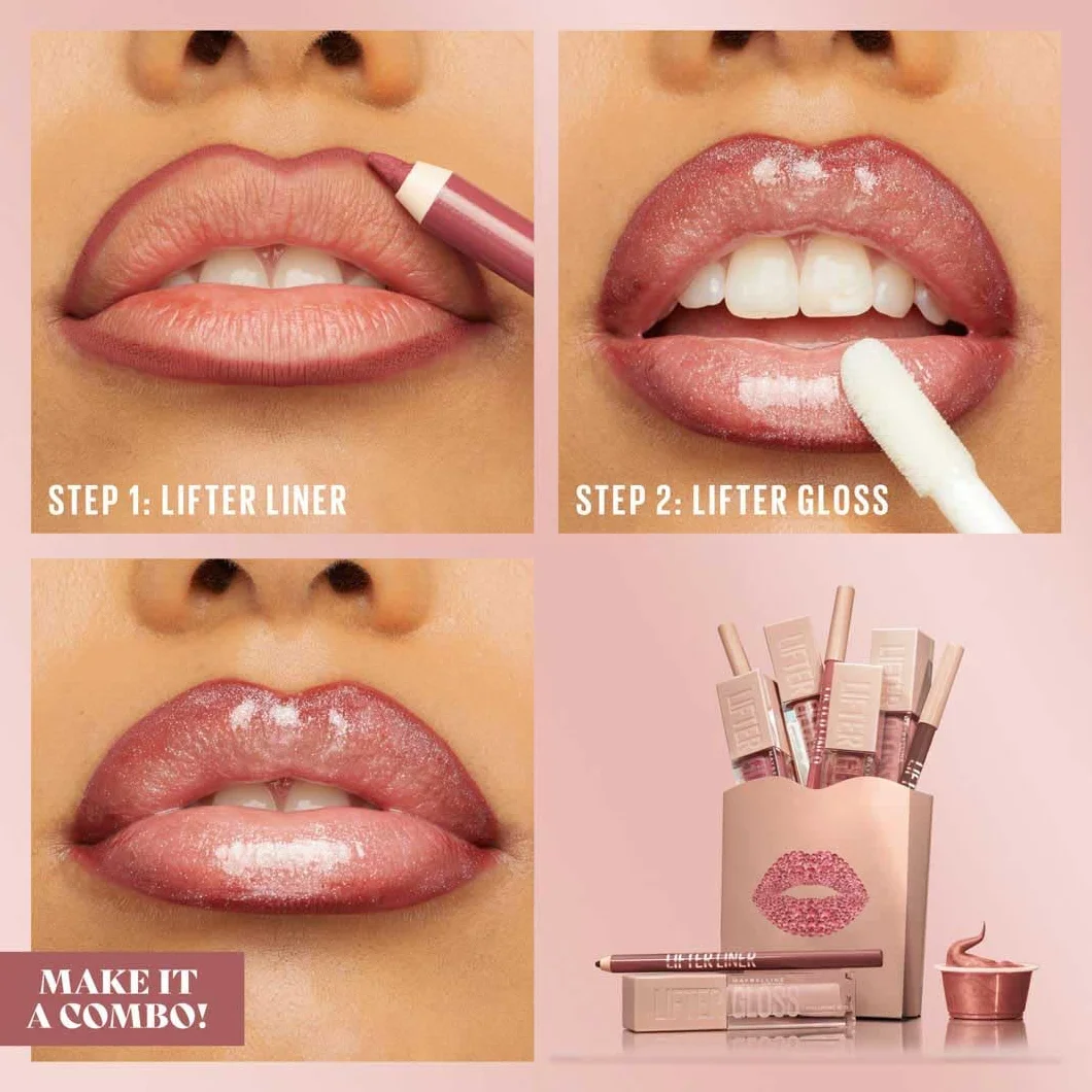Maybelline New York Lifter Liner Delineador de labios Ácido Hialurónico Tono 07 Big Lift