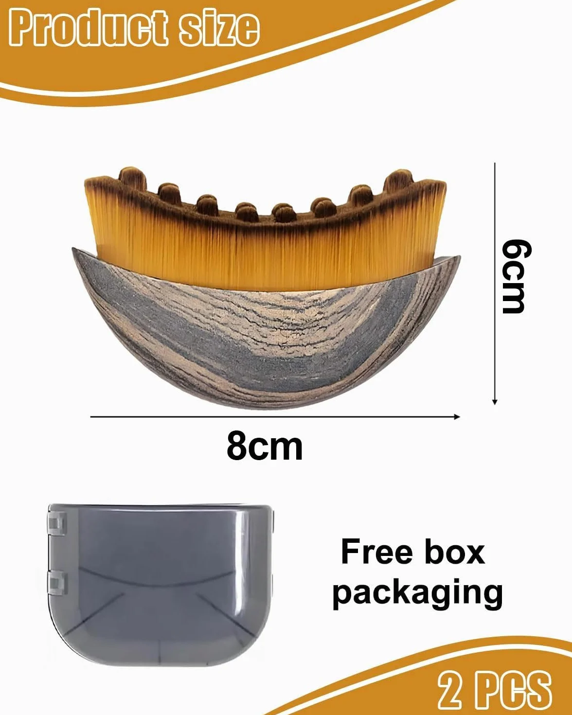 Cepillo Facial de Contorno Linfático Masajeador Drenaje Linfático 2PCS