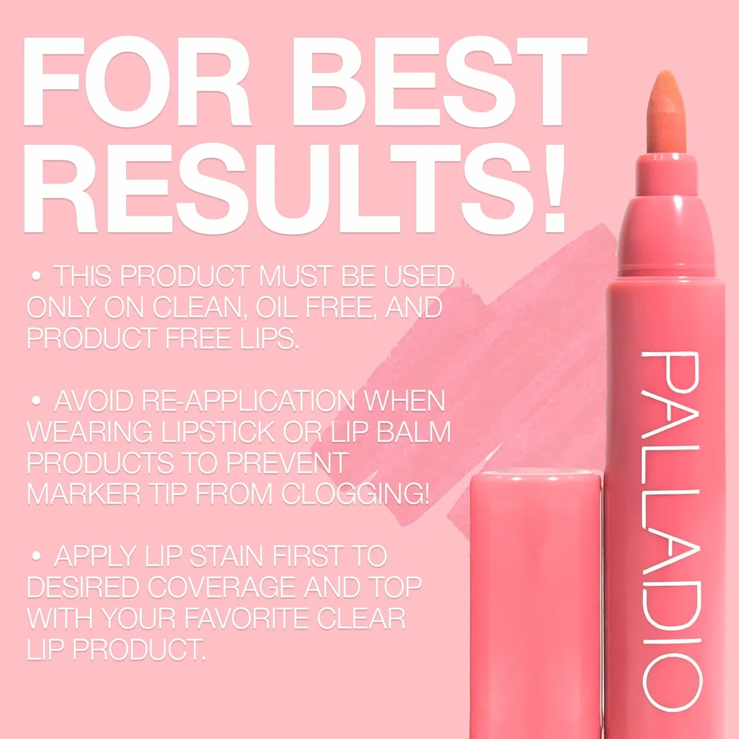 Palladio Tinte para Labios Hidratante Impermeable Mate Larga Duración Resistente a Manchas Orchid