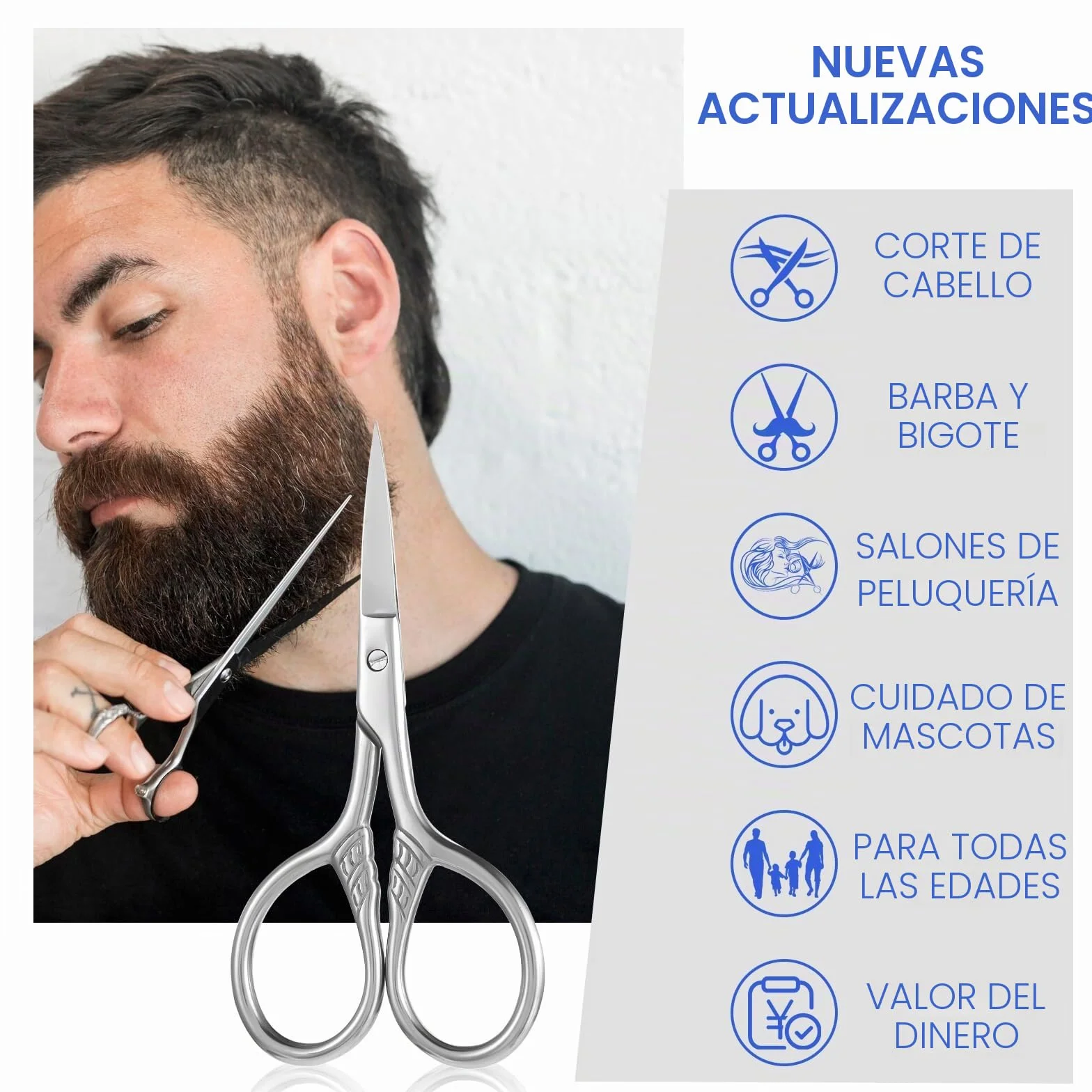 Mabor Tijeras Peluqueria Acero Inoxidable 9cm Profesionales