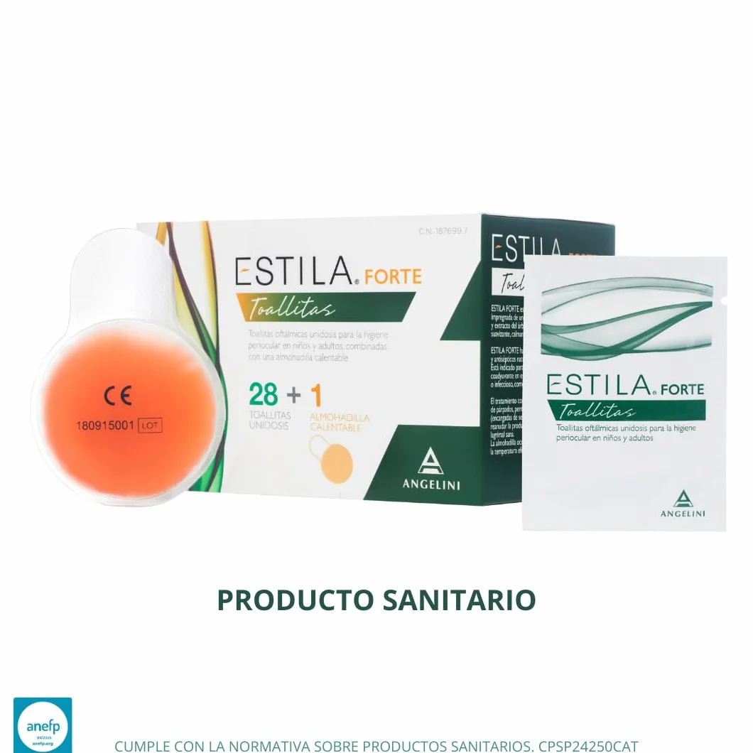 Estila Forte toallitas 28 unidosis + 1 almohadilla calentable