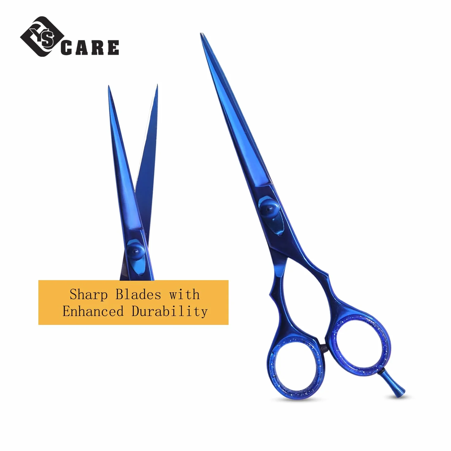 Tijeras de Peluqueria Profesional Acero Inoxidable 6.5 Pulgadas Azul