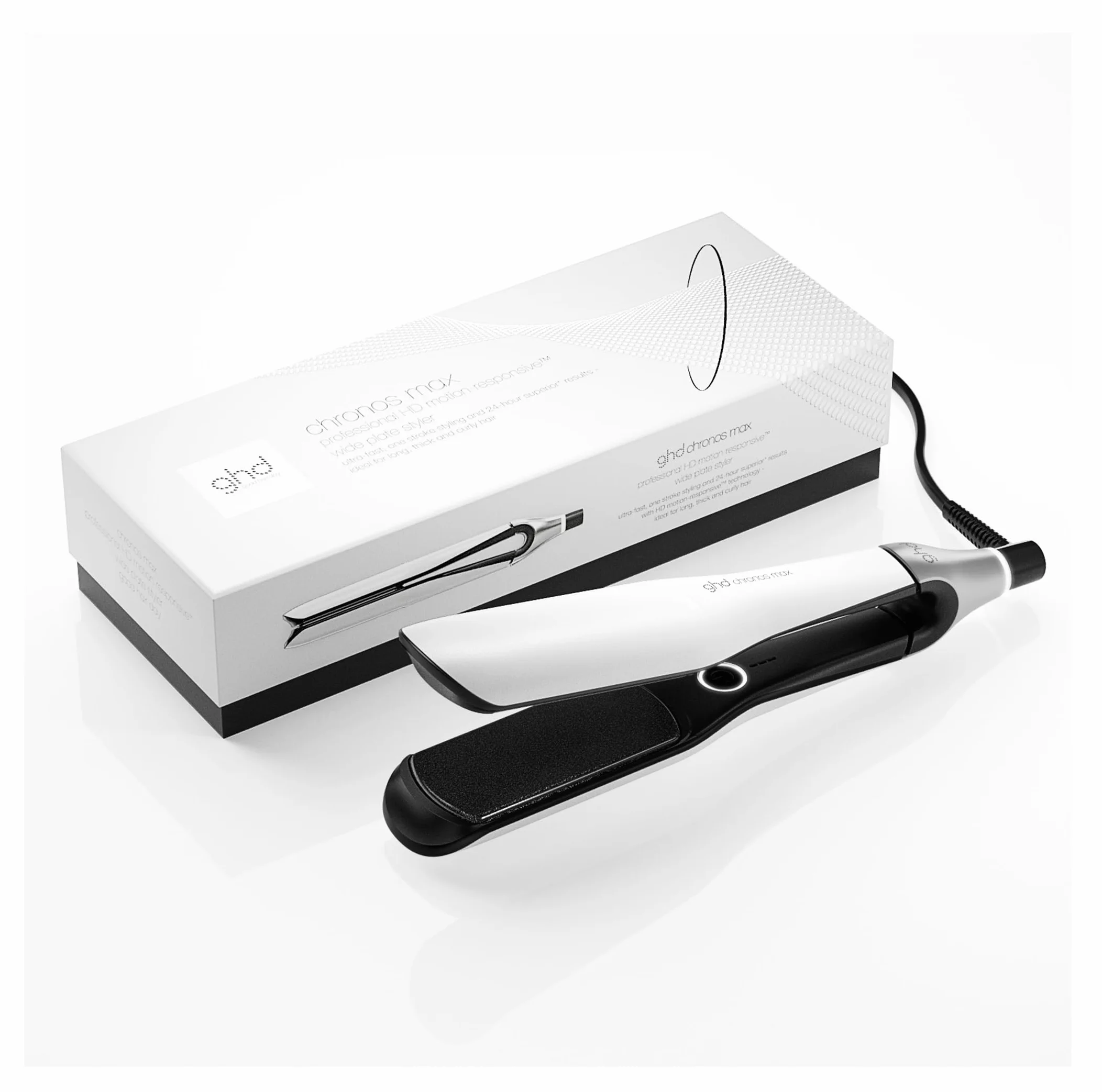 ghd Chronos Max Plancha de Pelo Profesional, Styler con Placas 85% más Anchas, Peinado 3x Más Rápido, Sin Daño Calor Extremo