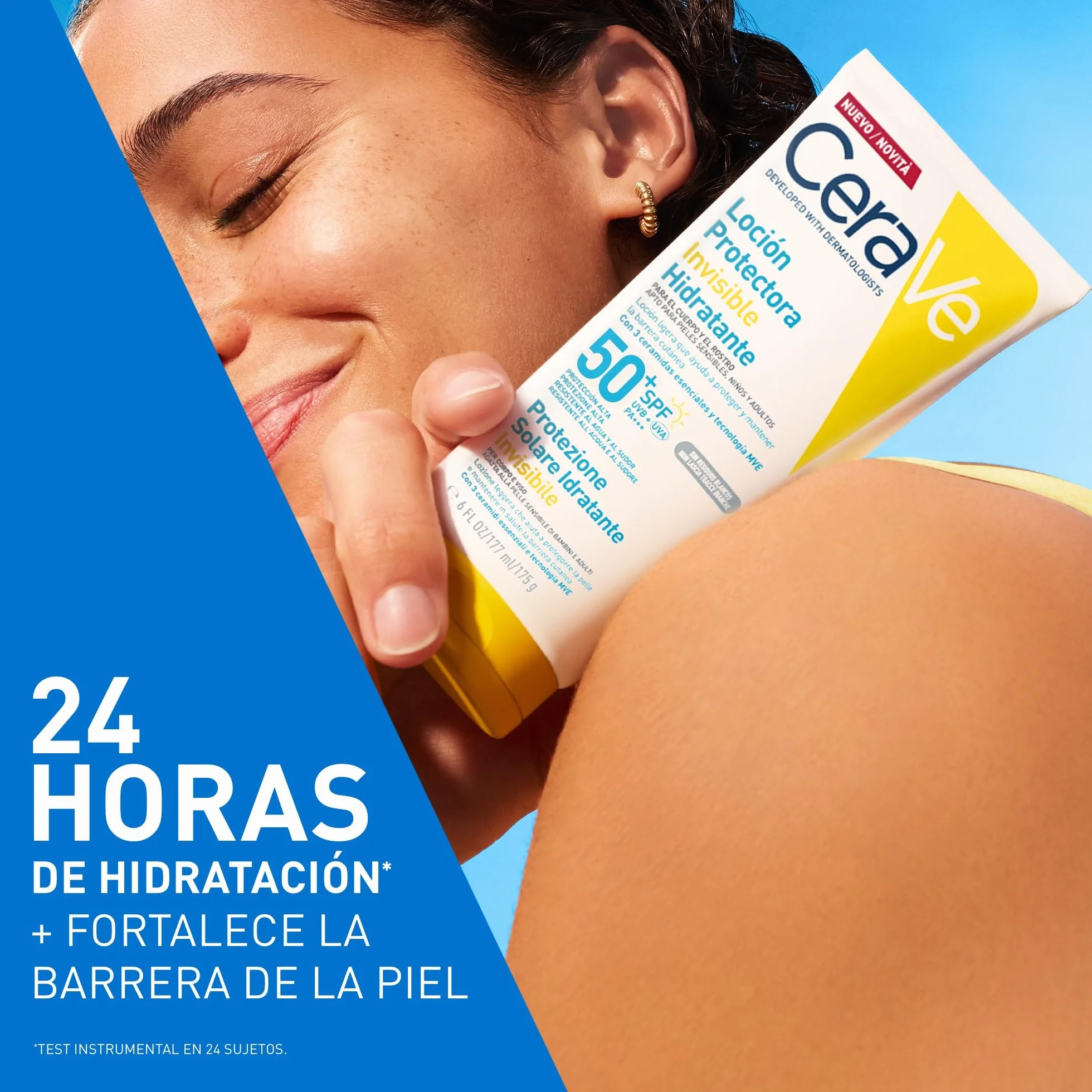 CeraVe Loción Protectora Invisible Hidratante SPF 50+ 177 ml