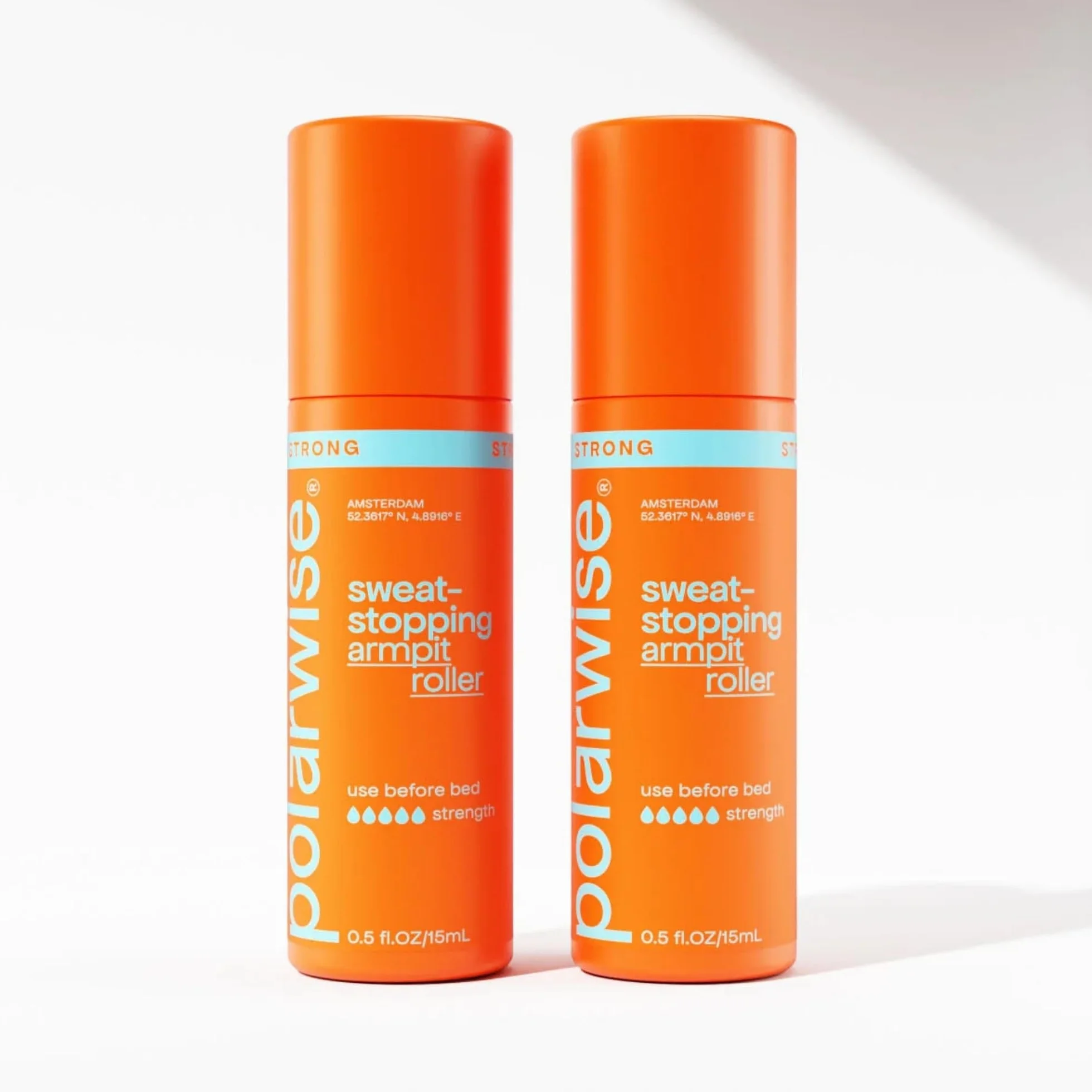 Polarwise Strong Roller Bundle – Rodillo antitranspirante antitranspirante contra la sudoración excesiva – Protección eficaz contra el sudor de las axilas – Más que un desodorante – 30 ml