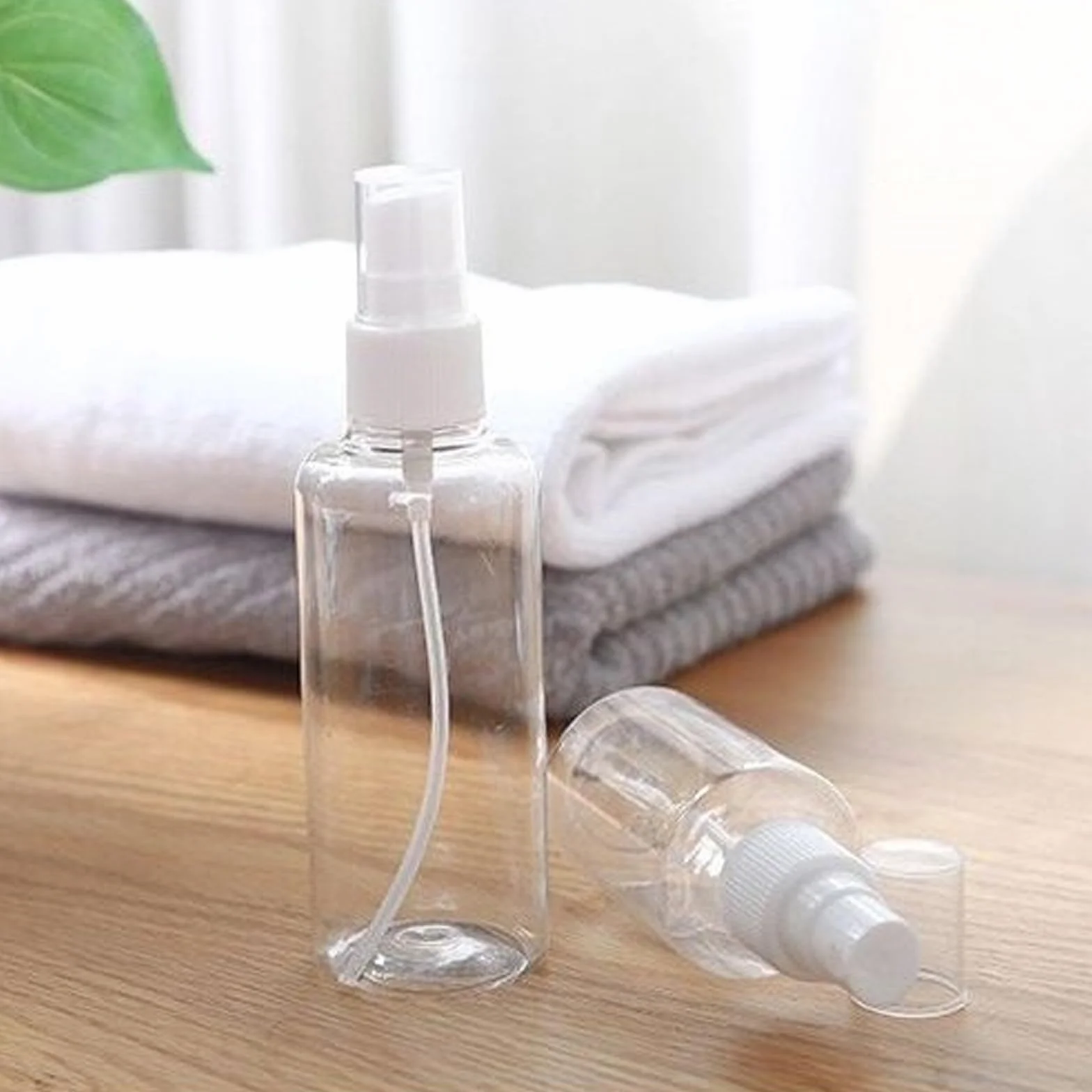 Botella de spray vacía 10 piezas 100 ml pulverizador perfume champú con embudos goteros etiqueta