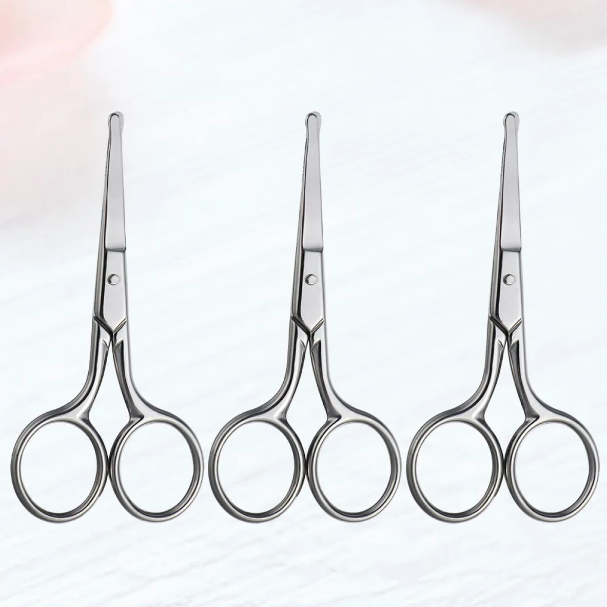 9piezas Tijeras De Cejas y Recortador De Nariz De Acero Inoxidable Diseño Seguro y Práctico Para Corte Preciso Cejas y Vello Nasal