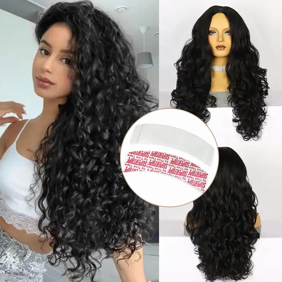 Cinta adhesiva para extensiones de cabello 36 piezas repuesto