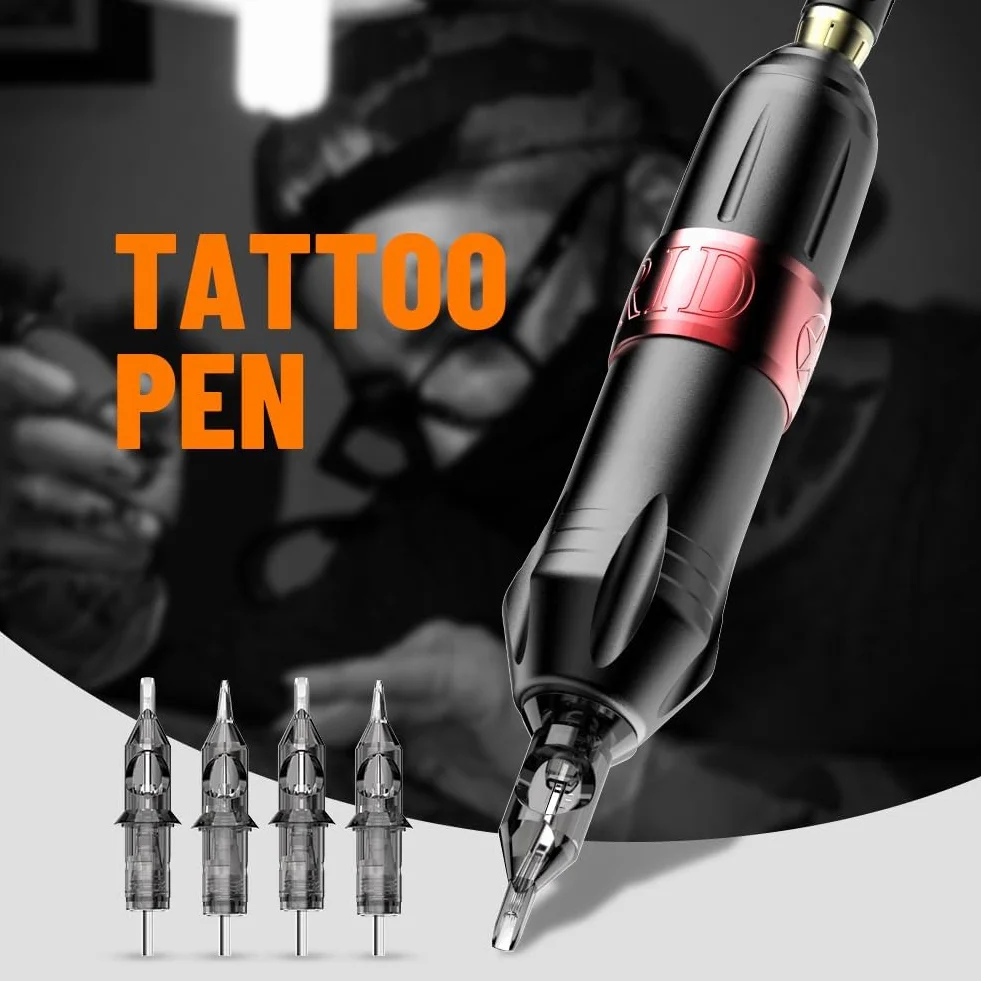 Solong Tattoo - Juego de Máquinas de Tatuaje Híbridas Profesionales con Motor de Alto Rendimiento, 20 Agujas, Fuente de Alimentación LCD de Precisión, Pedal, 7 Tintas Premium y Maletín de Transporte
