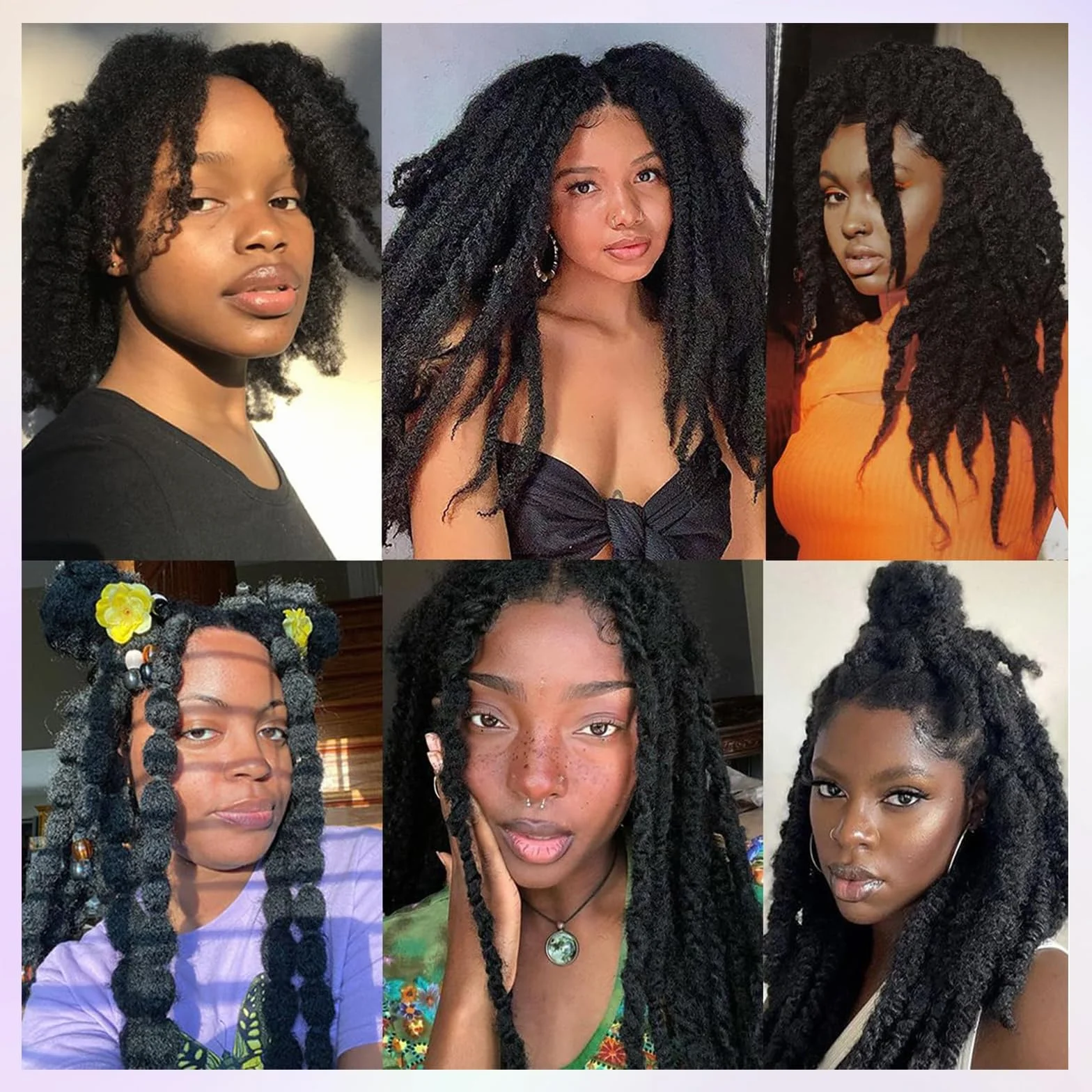 Marley Twist Braiding Hair Afro Kinky Curly Cuban Twist Senegalese Crochet Braids Extensions 1b 12inch 3packs