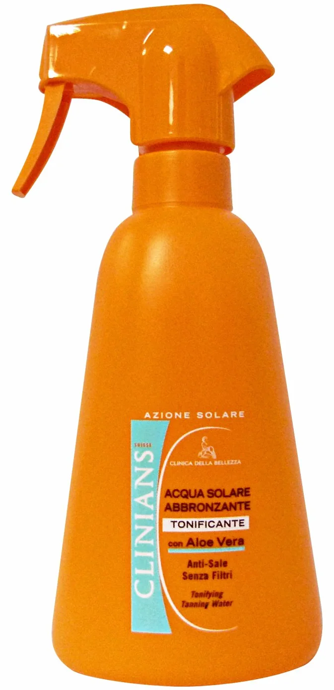 Lote 6 CLINIANS Agua Bronceadora Tonificante 400 ml Productos solares