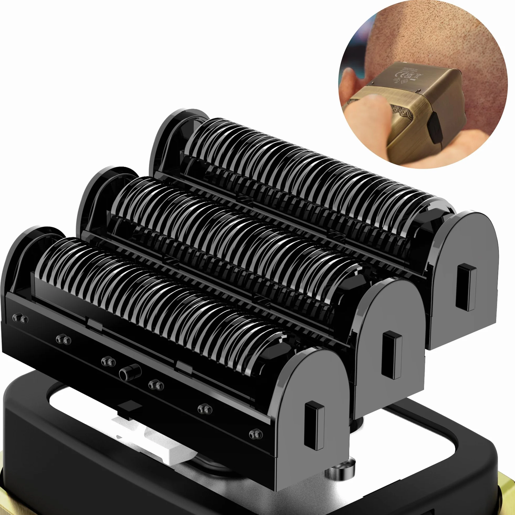 Scttomon Cortadora De Pelo Para Hombres T-Blade Recortadora De Barba Eléctrica Juego 3 Piezas