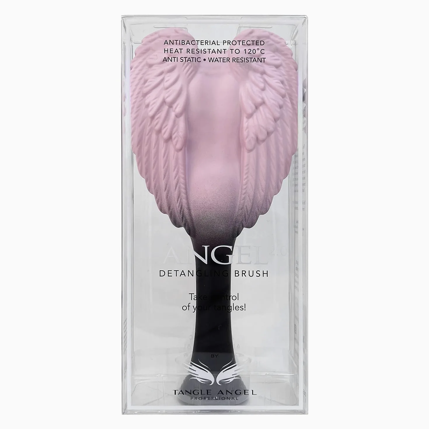 Tangle Angel Cepillo para desenredar el cabello para mujer, cepillo antiestático con alas de ángel para cabello húmedo y seco, cepillo desenredante de cerdas flexibles para cabello liso, ondulado y