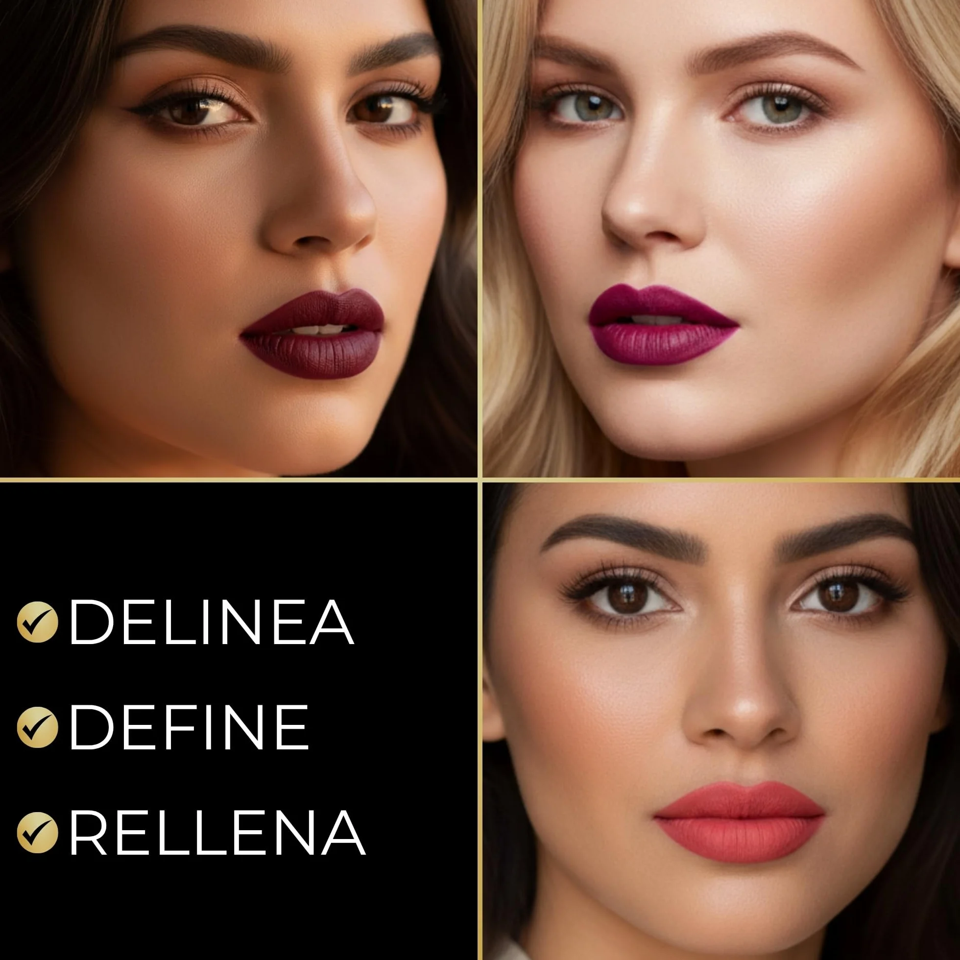 Impala Brooklin Waterproof Lip Pencil Coral Anaranjado Mate 214 Perfilador de Labios Permanente
