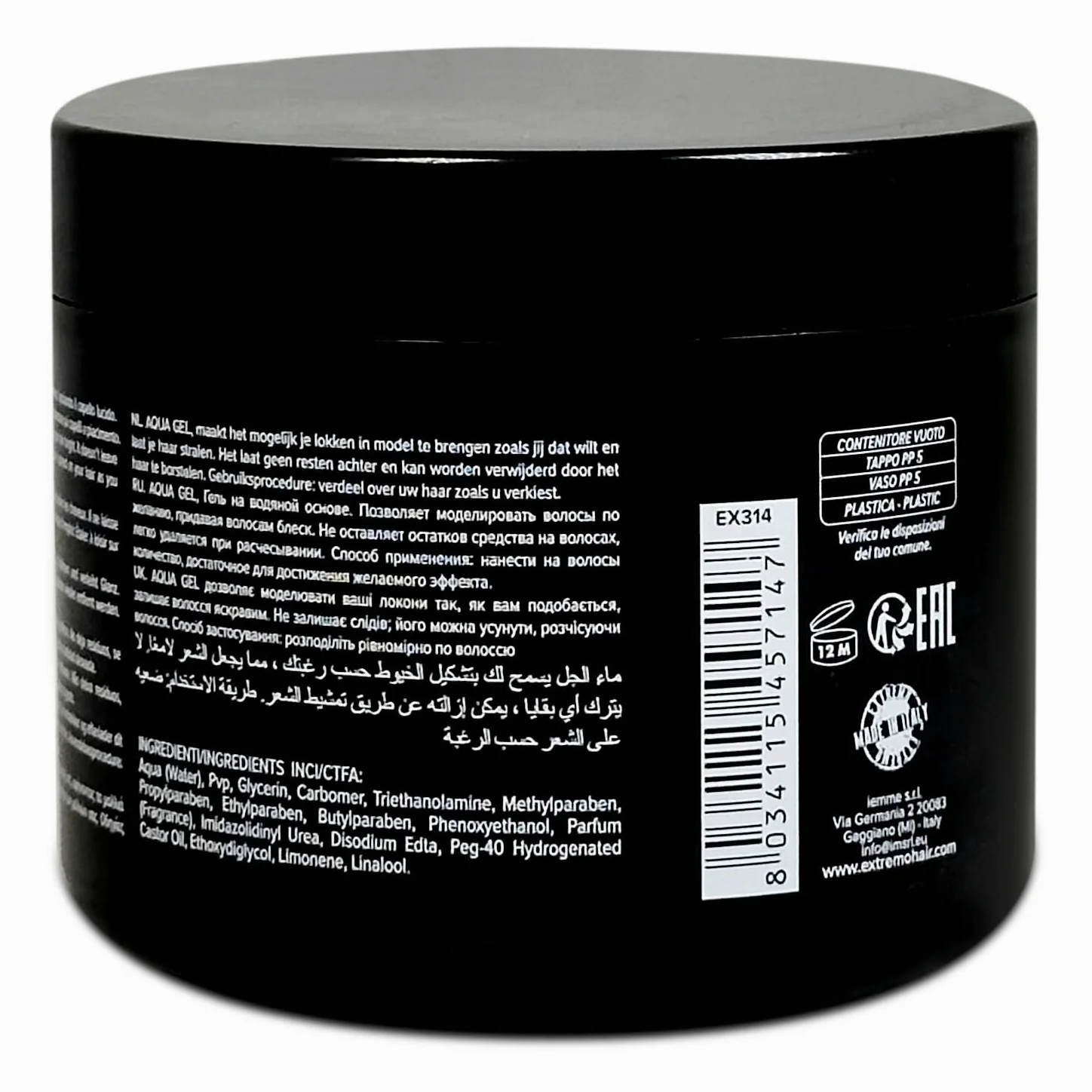 Gel Fijador Efecto Mojado 500 ml (5 Unidades) | Fijación Extra Fuerte y Sin Residuos para Todos los Cabellos – Brillo Húmedo Duradero