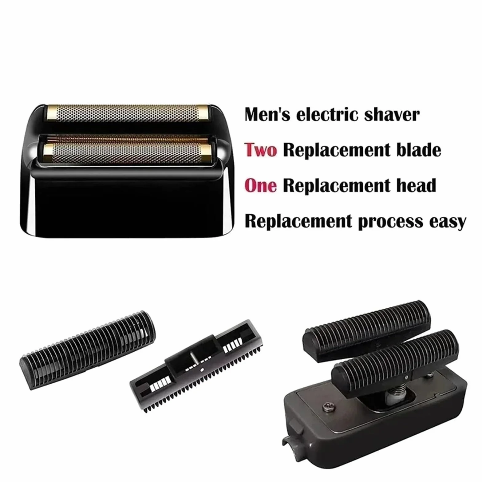 BaByliss PRO Barberology Cabezal De Repuesto Y Cuchillas Compatibles FXFS2G FXFS2