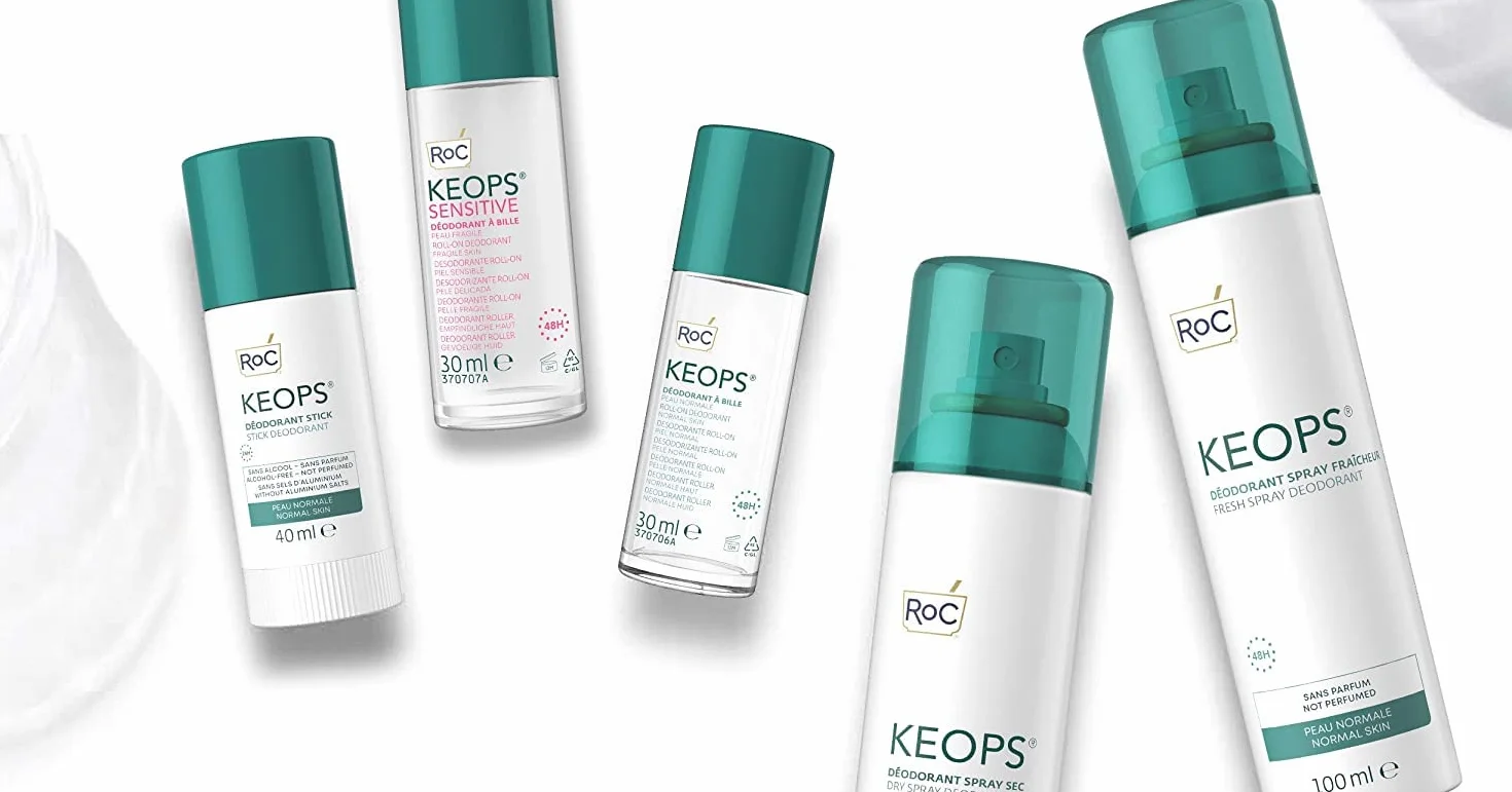 RoC KEOPS Desodorante Roll-on Antitranspirante 48 Horas Piel Normal Sin Alcohol 30 ml