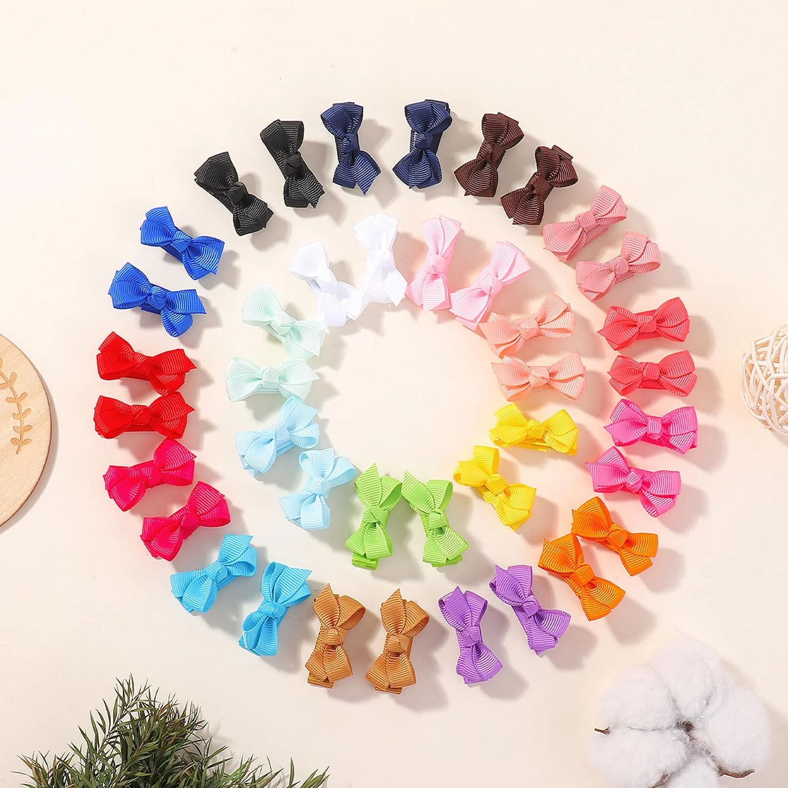 Choicbaby Horquillas de pelo para niñas 3 cm 40 Piezas Accesorios para el cabello