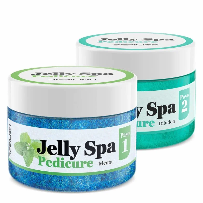 Pack Jelly Spa Pedicure - Paso 1: Menta 350g - Paso 2: 650g - Depilion