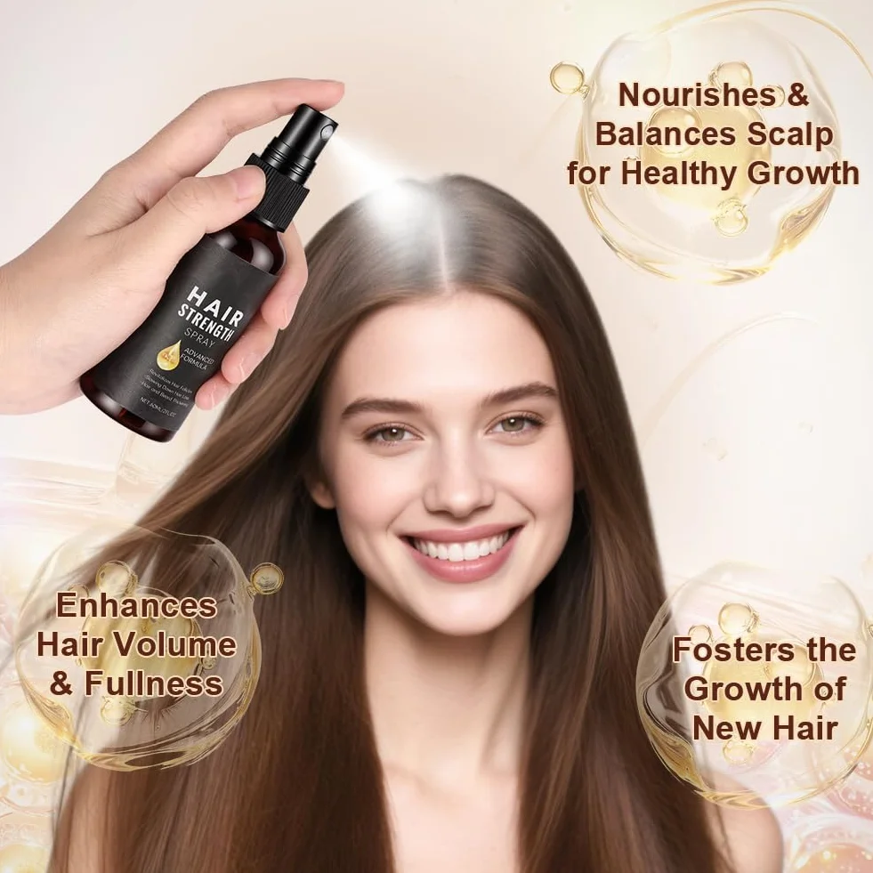 Sérum Spray Cabello Crecimiento con Romero y Jengibre, 60ml, No Graso, Anticaída