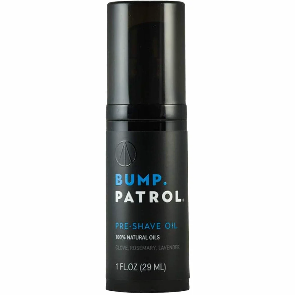 Bump Patrol Pre Afeitado aceite para dolor libre de afeitar con 100% aceites naturales (1 oz)